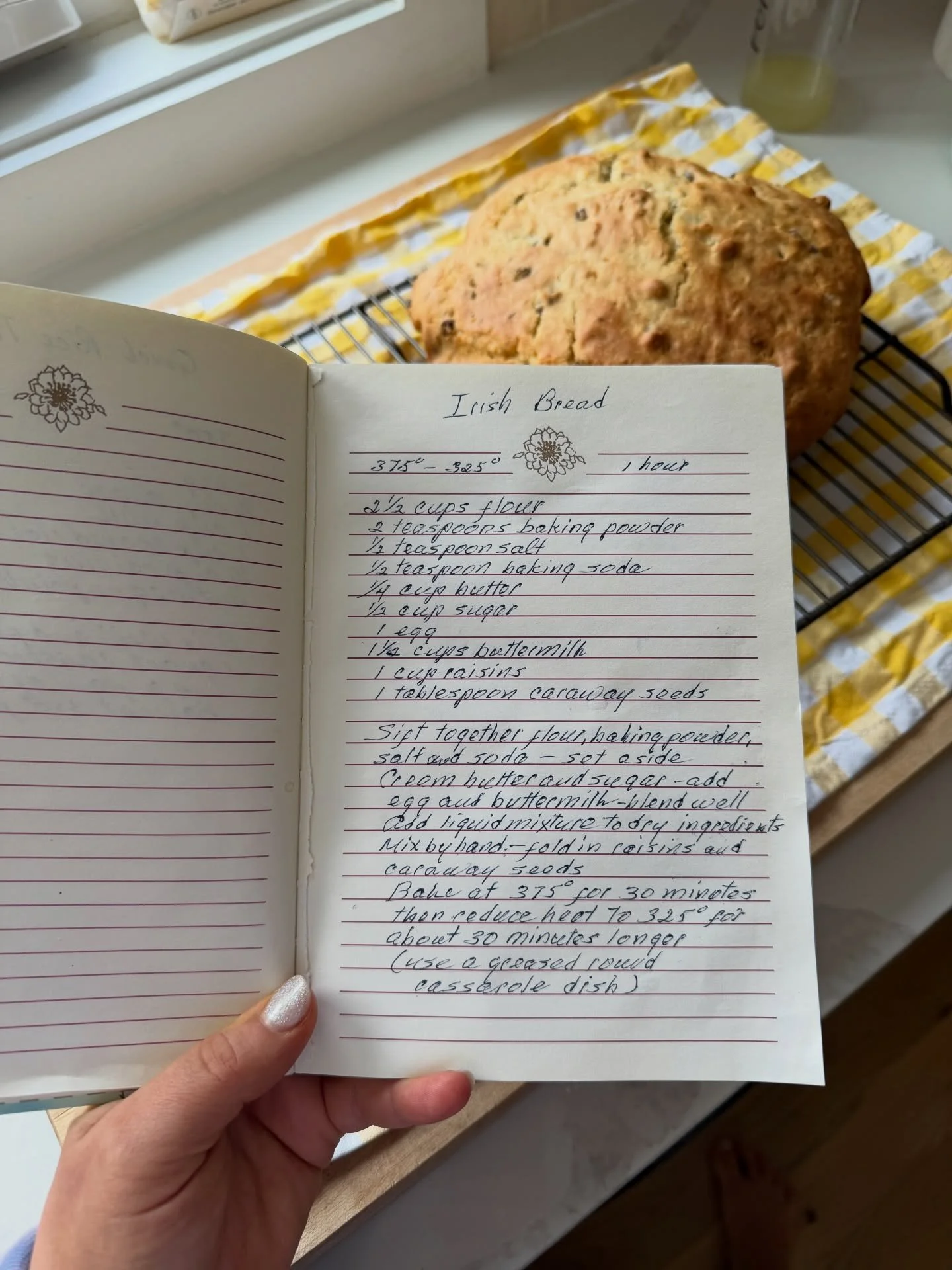 Always present on our St. Patrick&rsquo;s Day table - nothing beats Grammy&rsquo;s Irish Soda bread 💚🍀