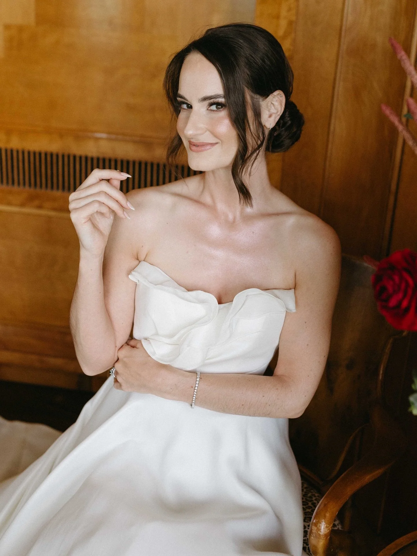 Sammy 🤍

Still obsessing over how perfect this day turned out! So honored to have been part of your big day! 

Photography @carina.danielle 
Venue @goodstoneinn 
Hair &amp; Makeup @makeupbyalby

#vaweddings #vamakeupartist #2026brides #2027brides #d