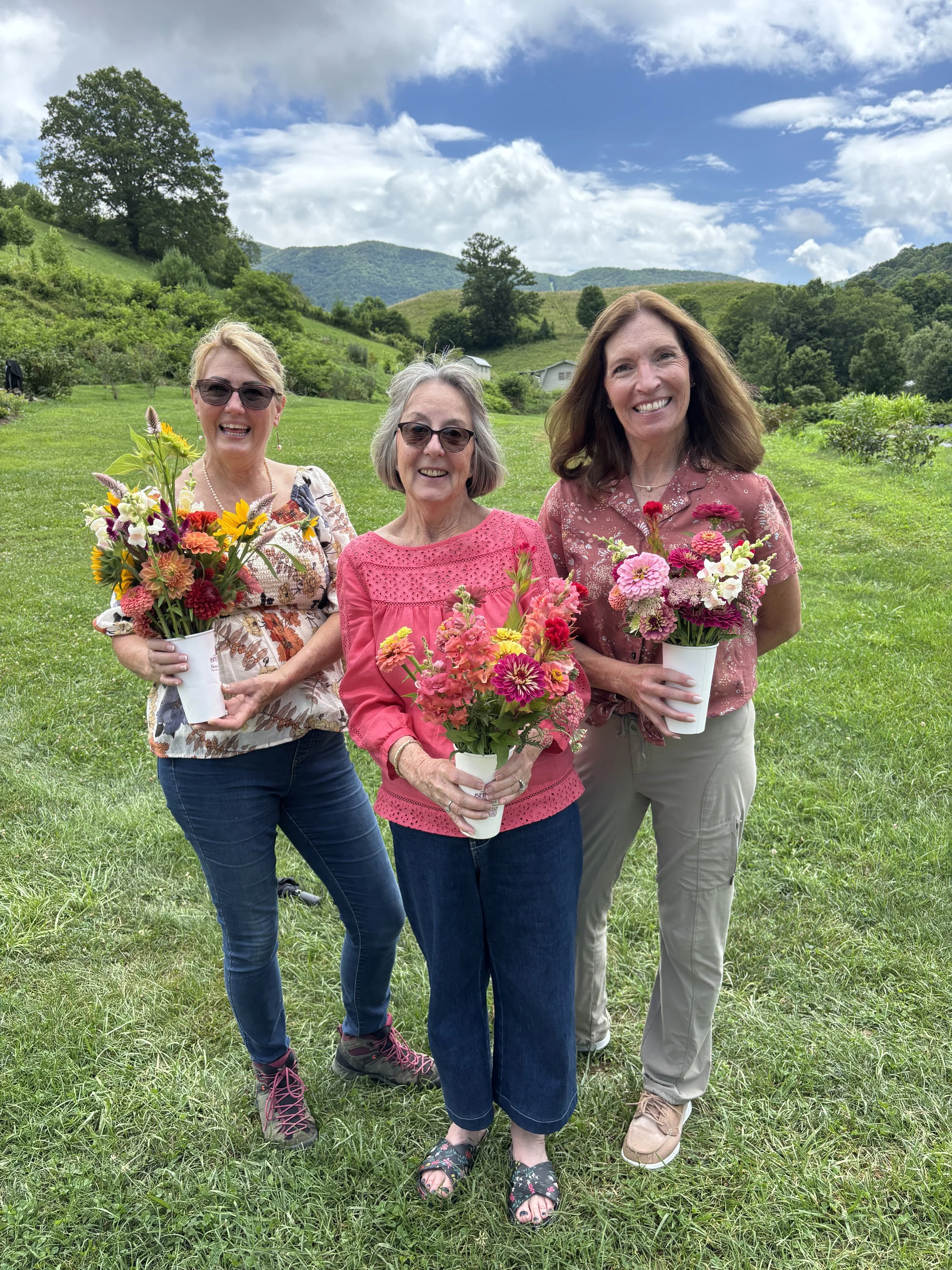 Picking Flowers with Friends, Springhouse Farm, Boone, NC.JPG