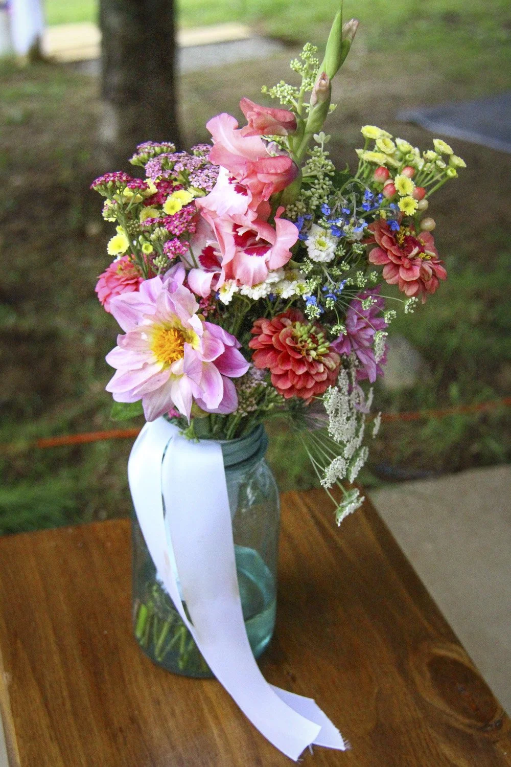 Fresh Cut Flowers in Bridal Florals, Springhouse Farm, Boone NC.JPG