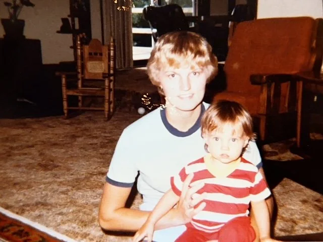 Barb (Haskett) Marquis & Natasha (Carlyle) DeHart - 1982