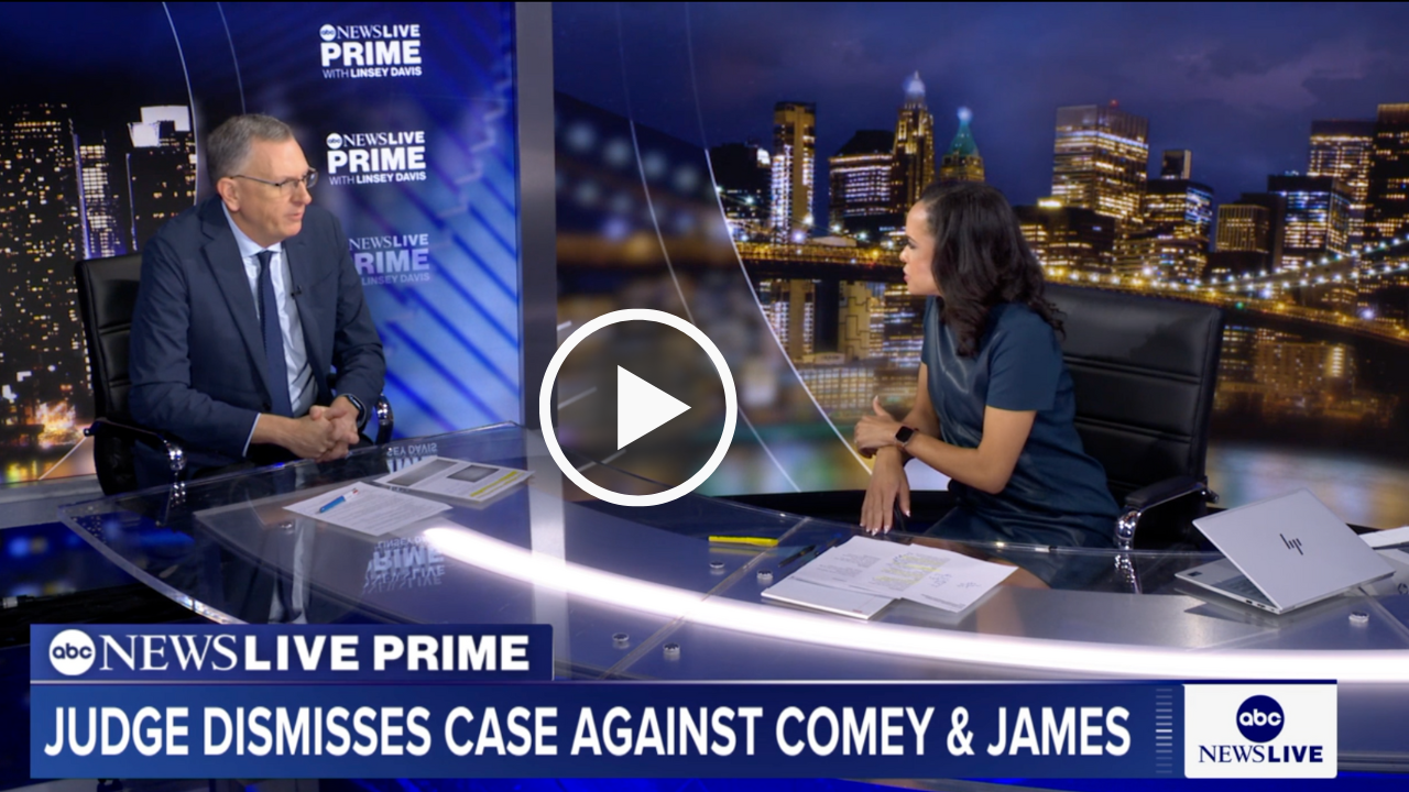 'This is a lesson in amateur hour': Prof. of Law on Comey, James case dismissals
