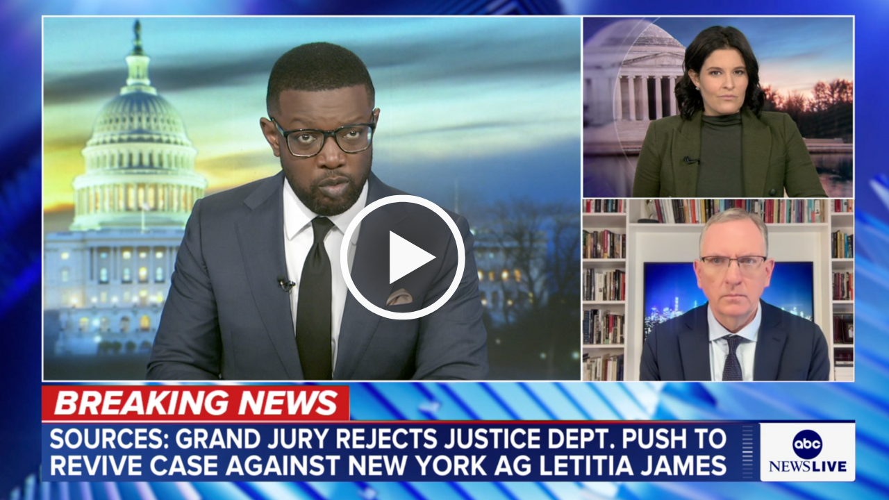 Grand jury rejects DOJ attempt to revive case against NY AG Letitia James: Sources