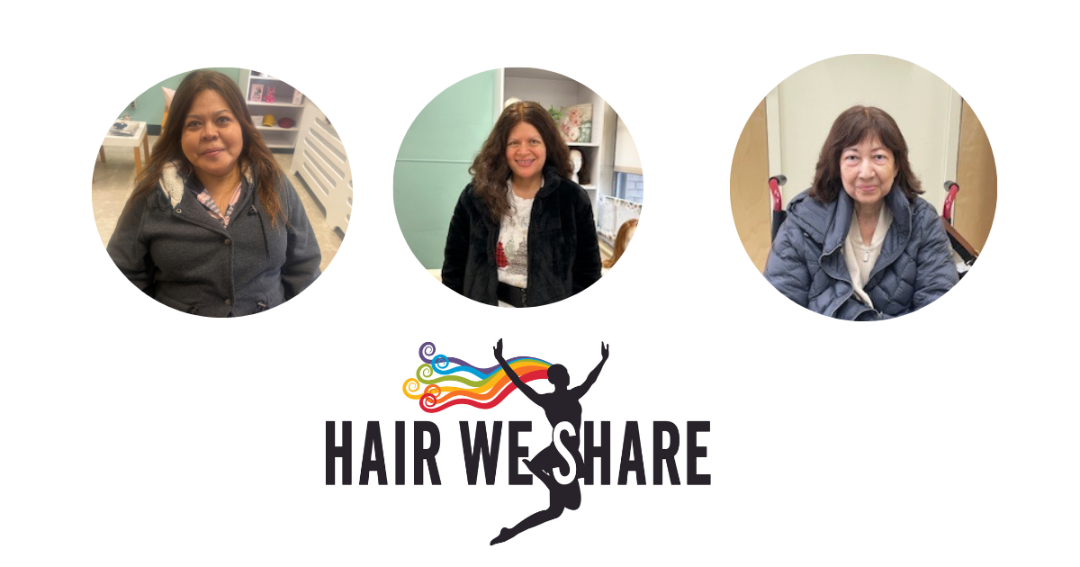 Wig recipients at the Hair We Share Wig Bank at Nassau University Medical Center.