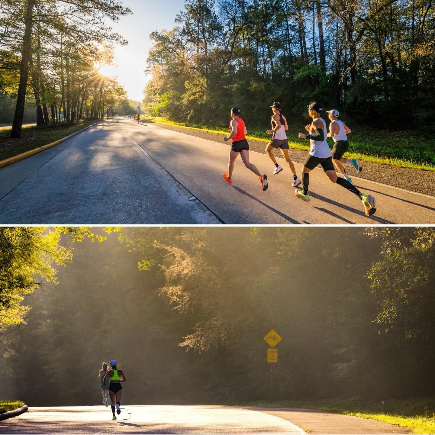 Chasing that morning light at the 2023 The Woodlands Marathon. Fingers crossed for some great light tomorrow! 
.
#morninglight #goldenhour #sunriserunner #thewoodlamds #twm #running #marathon #racing #endurance #photo #sports #sportsphotography #niko