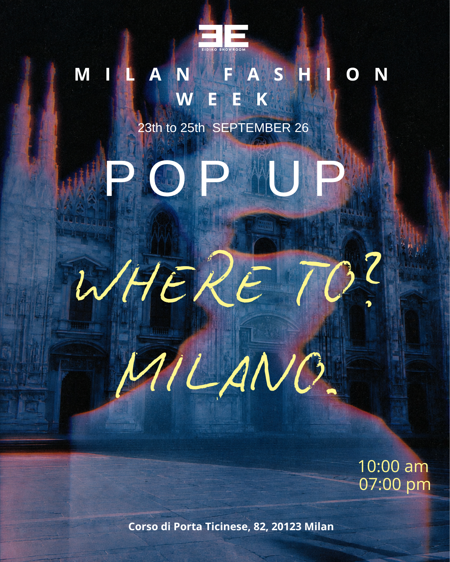 POP UP MILAN FASHION WEEK