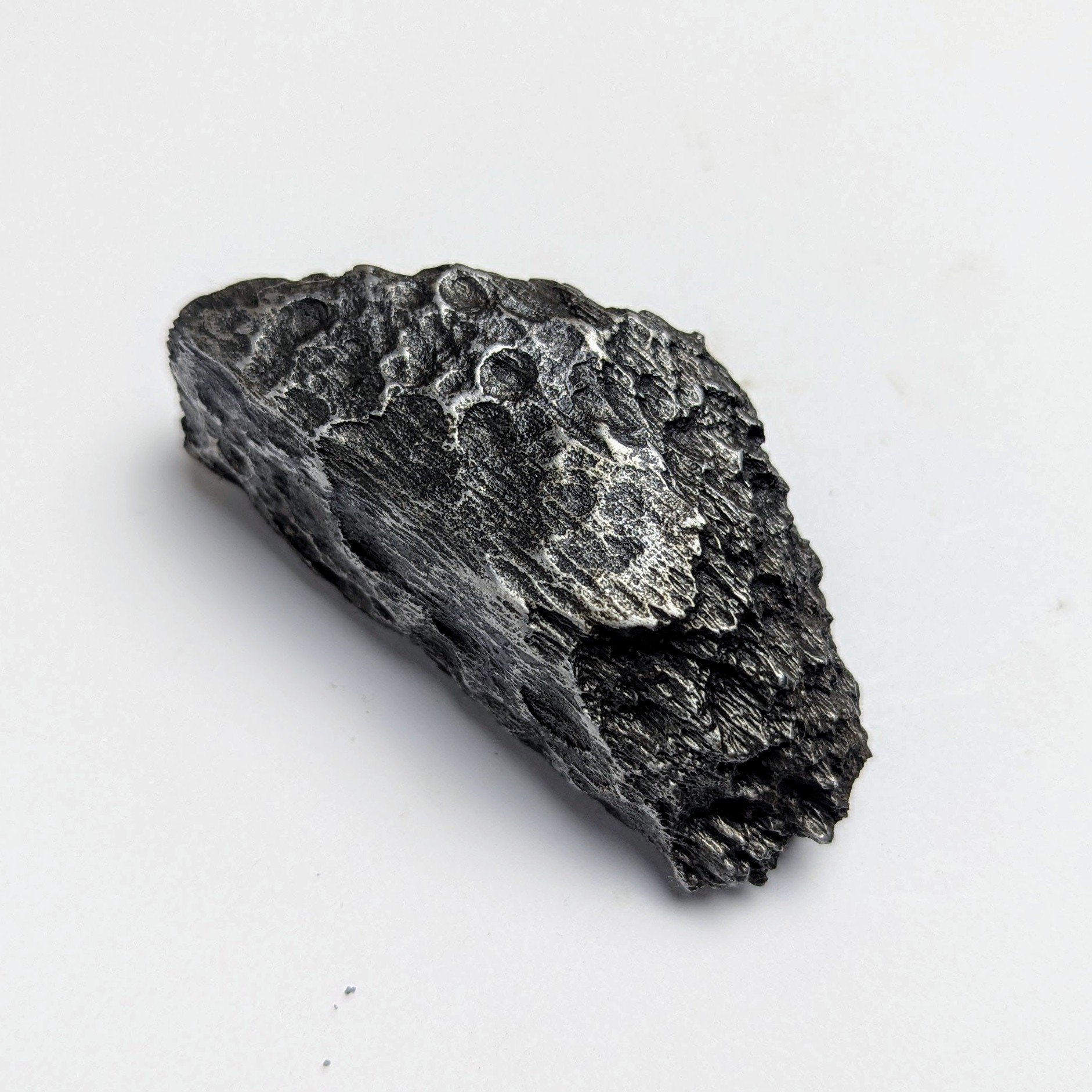 Wrought iron chunk from edge of railroad track.