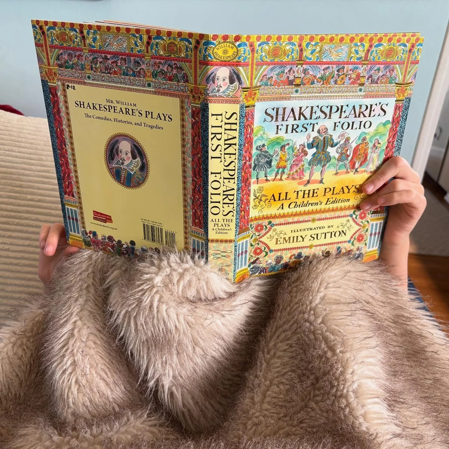 You know you love your work when this is how you spend your sick day with your child 
🎭📚💛

Although he won&rsquo;t be seeing @courttheatre &lsquo;s Taming of the Shrew, you should!!!!!! It promises a journey through this text like you&rsquo;ve nev