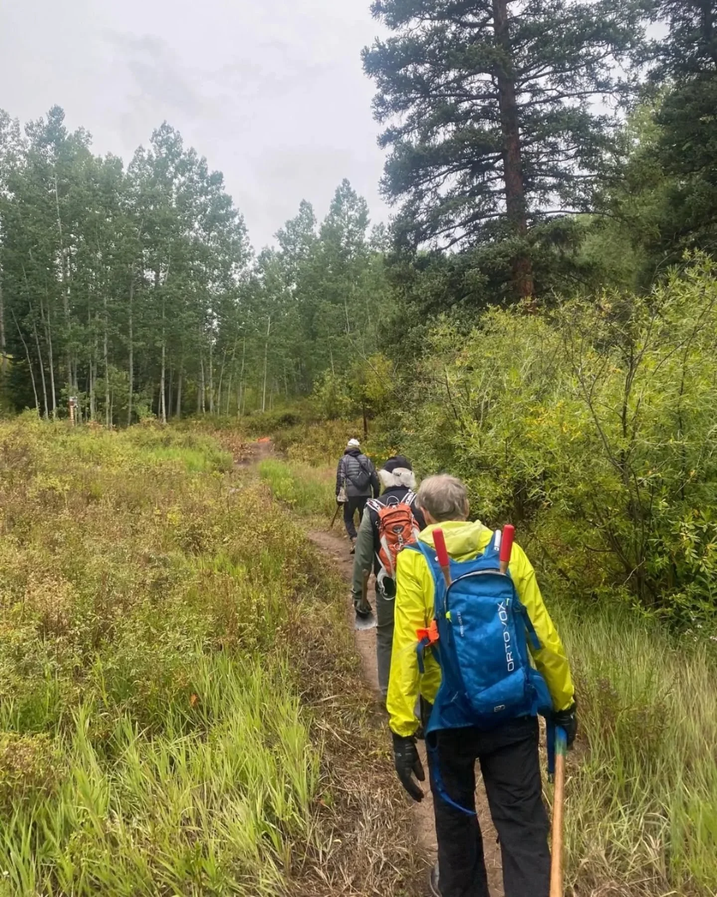 Let&rsquo;s hear it for the @AspenElks volunteer crew for rolling up their sleeves and tending to the Nature Trail in Snowmass Village! They maintained and installed new drainage structures and cleared out brush along the corridor on a beautifully br
