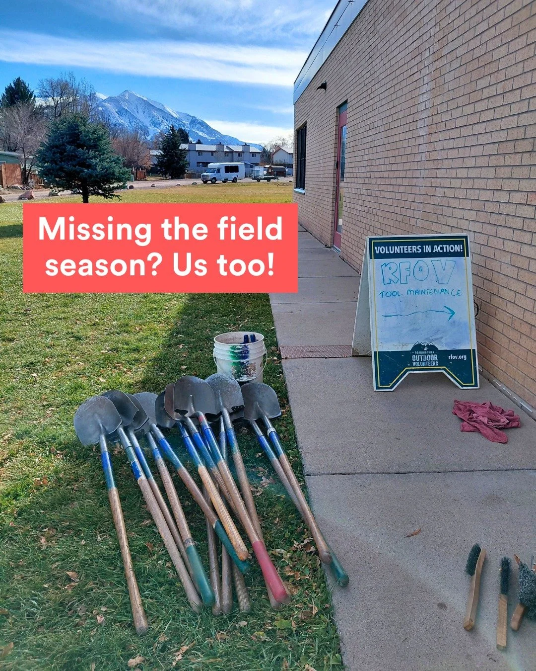 Sign up at the link in our bio!
Tool Maintenance Day
- Thursday, January 29th
- 2 pm - 5 pm
- RFOV Office, Suite 36
We hope to see you there!