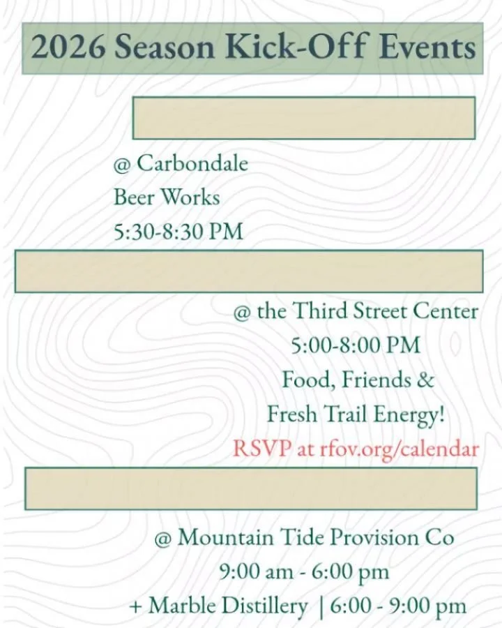 🌿 Our 2026 season is just around the corner! We&rsquo;re kicking it off with a few different ways to show up, connect, and celebrate the outdoors we love:

🧠 Feb 26 &ndash; Trivia Night @CarbondaleBeerWorks from 5:30-8:30pm
Test your Colorado conse