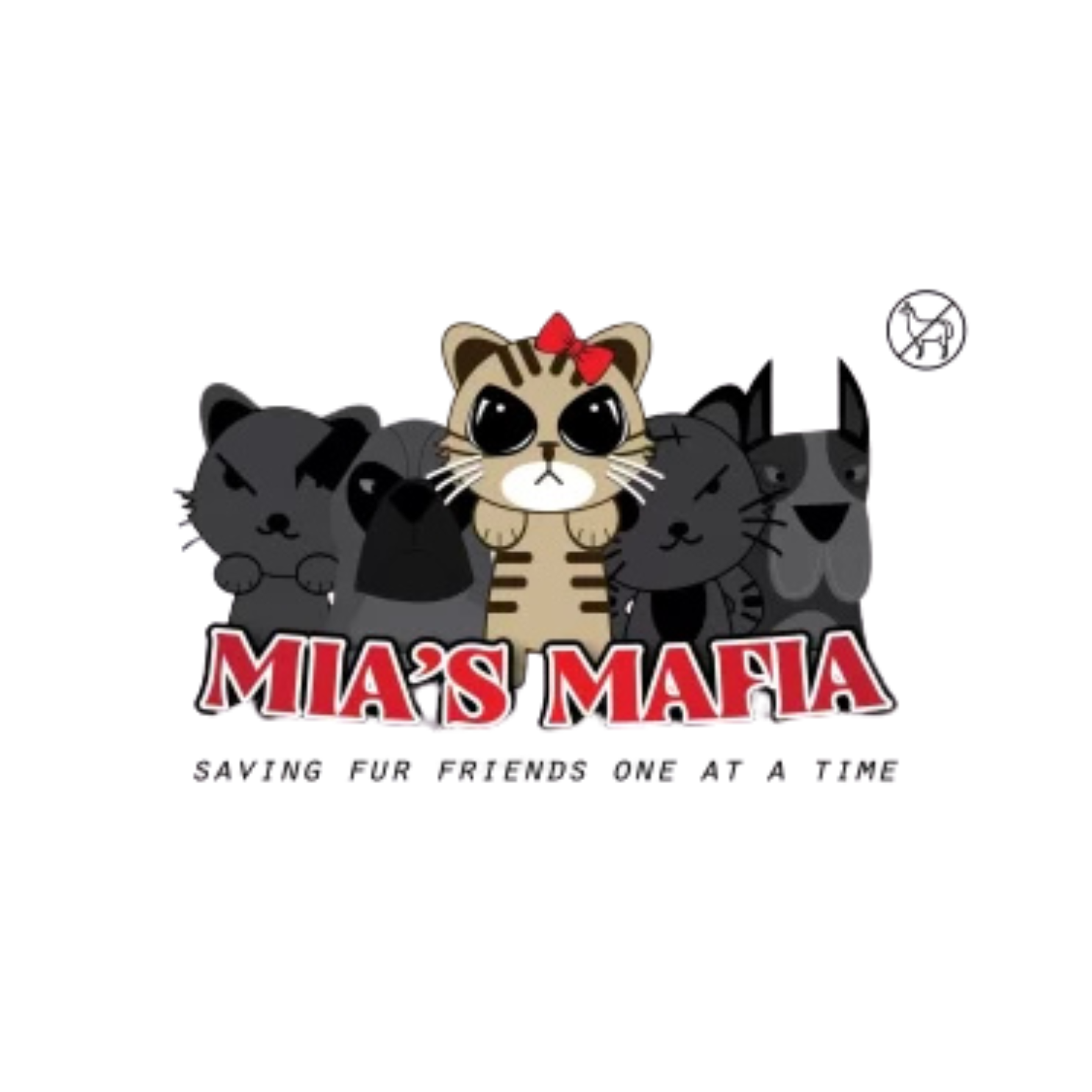 Cartoon cats with the text 'Mia's Mafia'