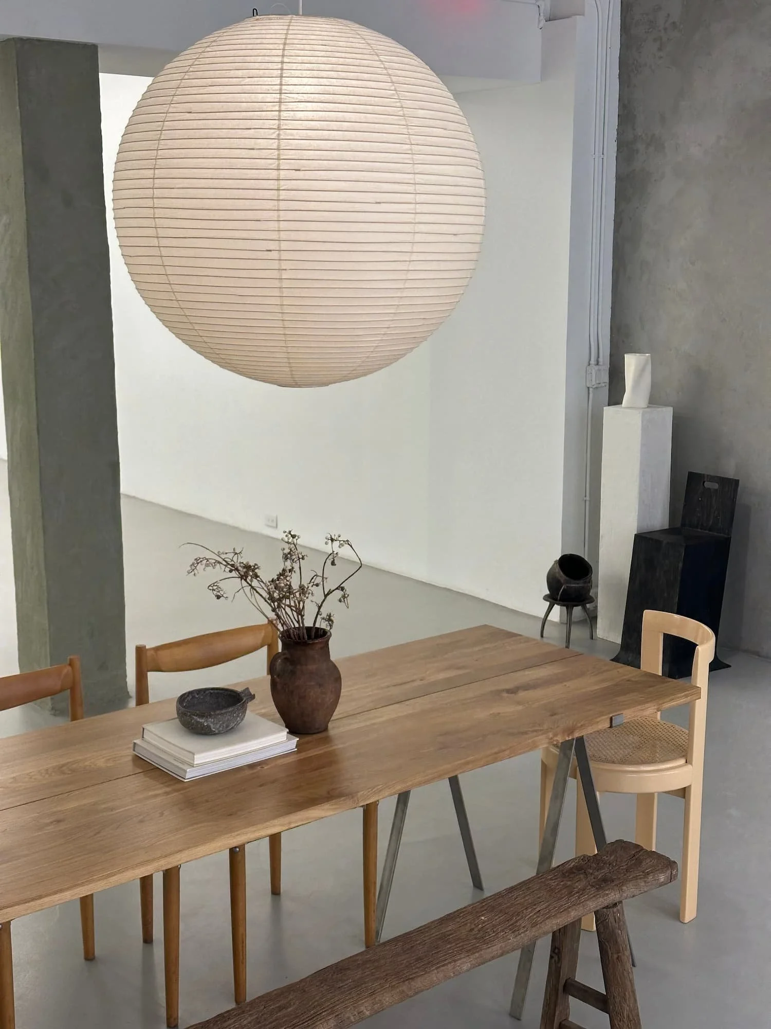 Interior and Noguchi light 
