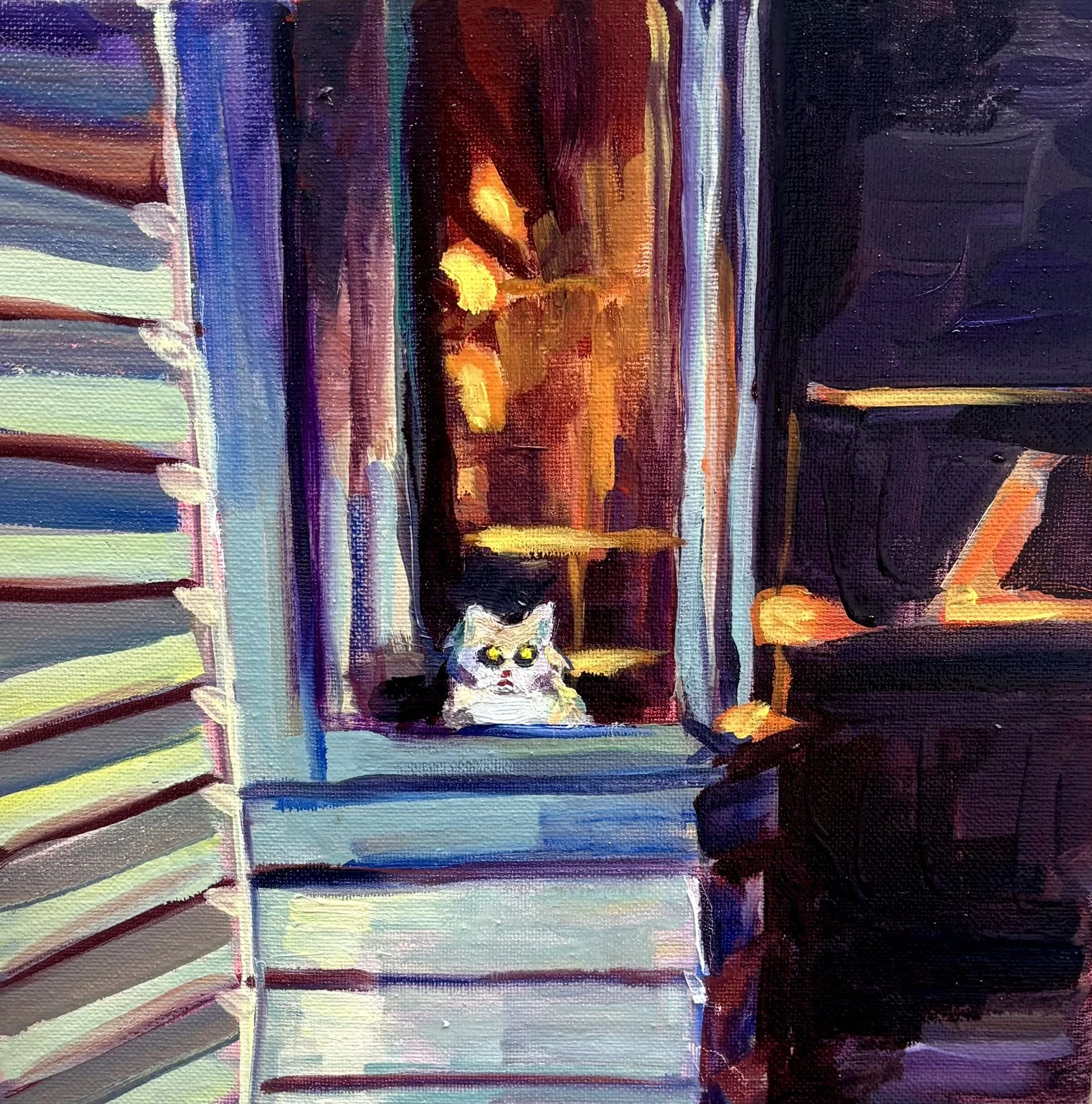 Watching, 2025, oil on canvas