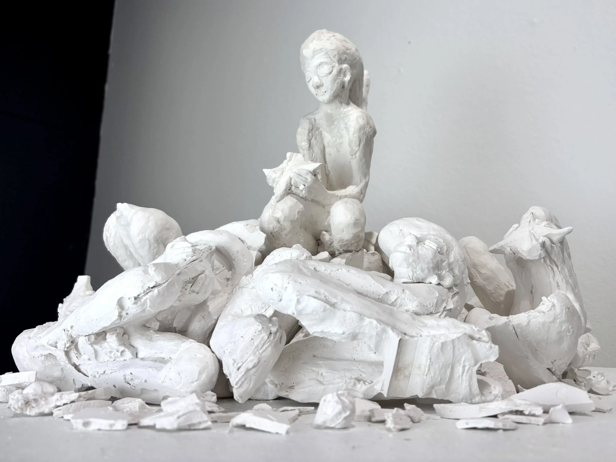 Self-Evolution, 2025, plaster casts