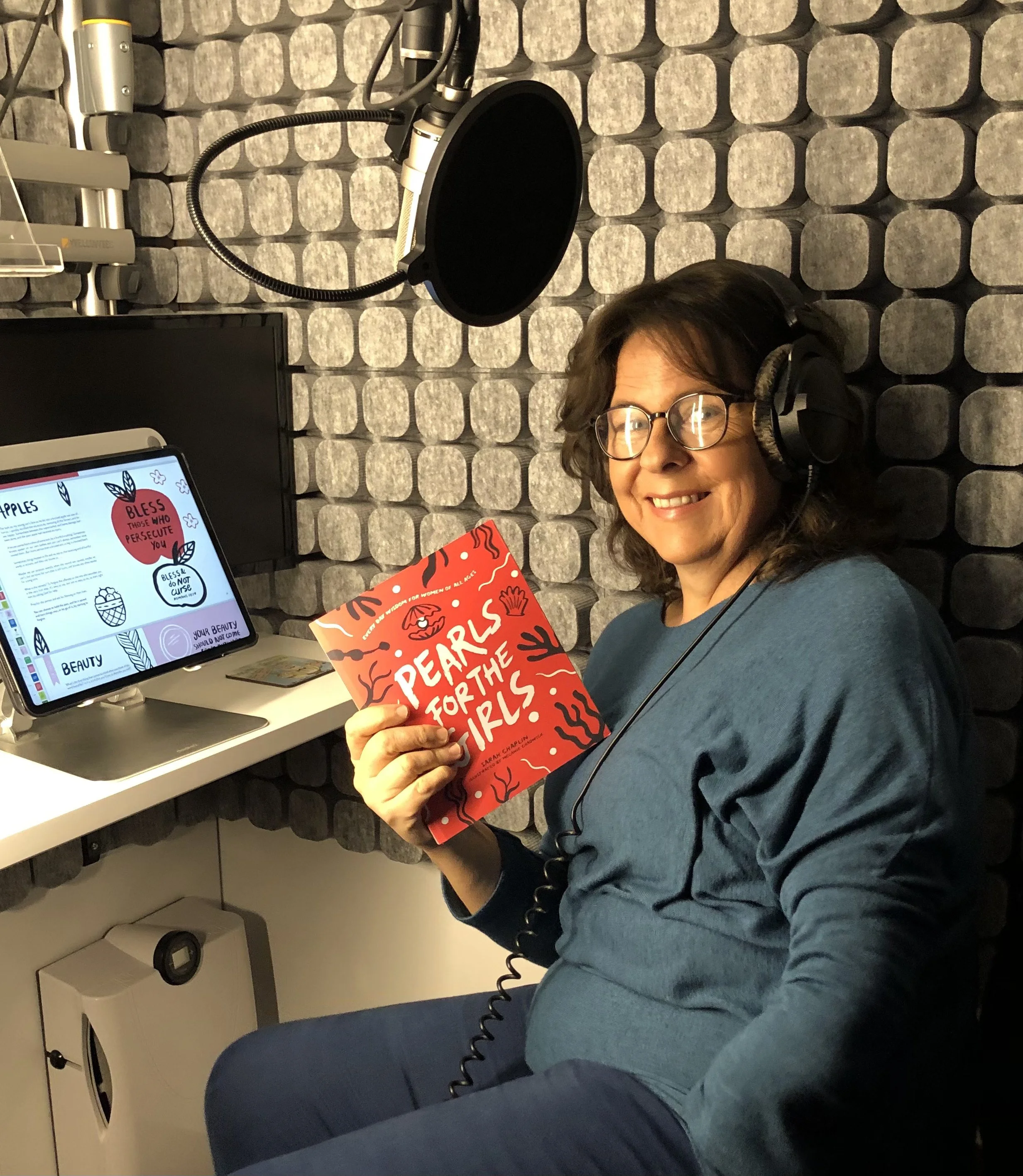 Recording the 'Pearls for the girls' audiobook