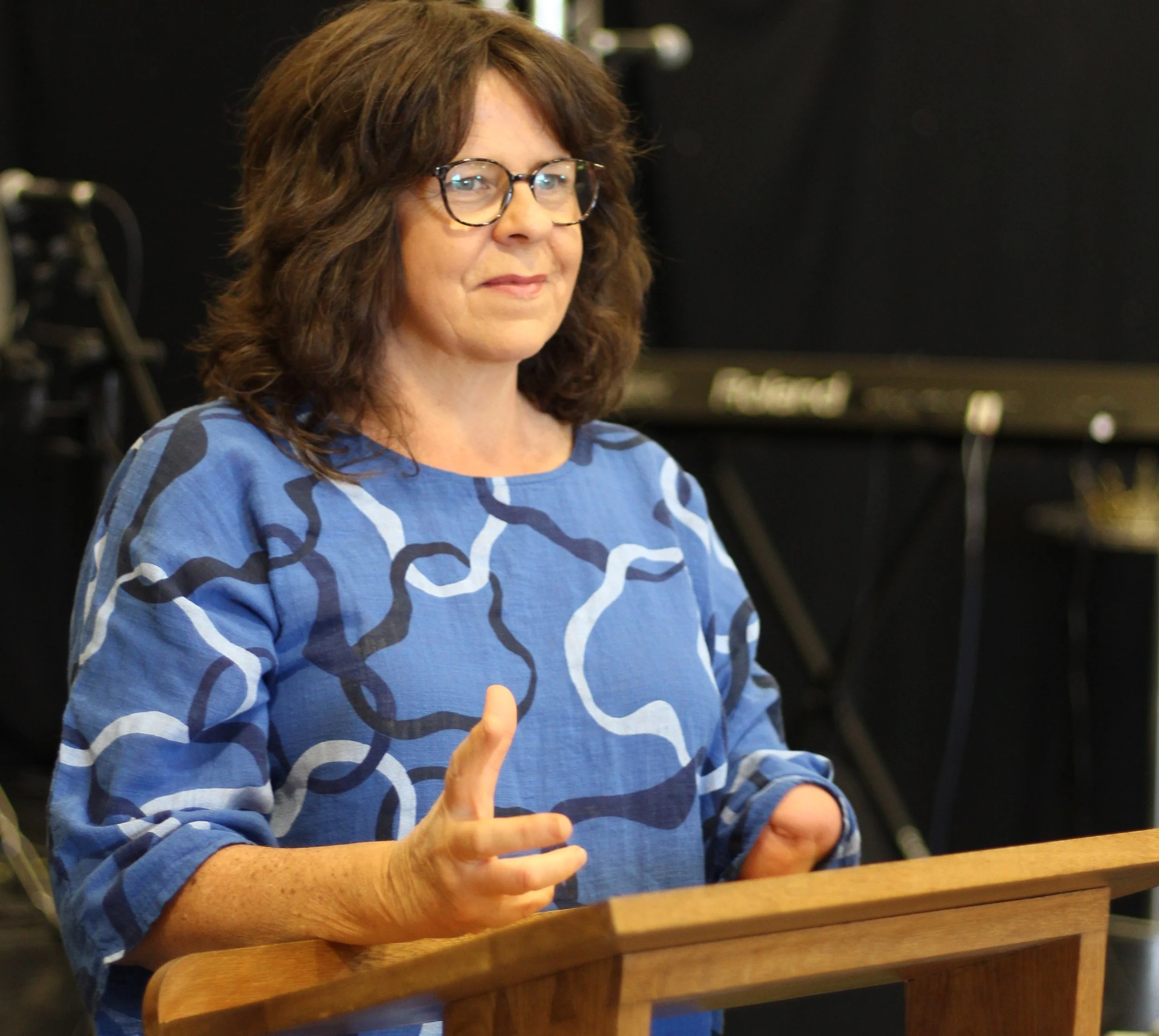 Speaking at her local church in Cornwall