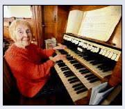 The late Jenny Simms, who taught Sarah to play the piano