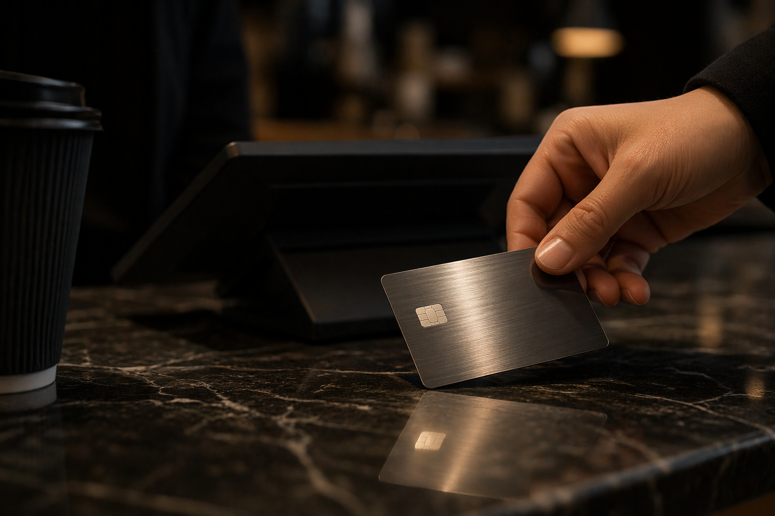 The edge of premium cards