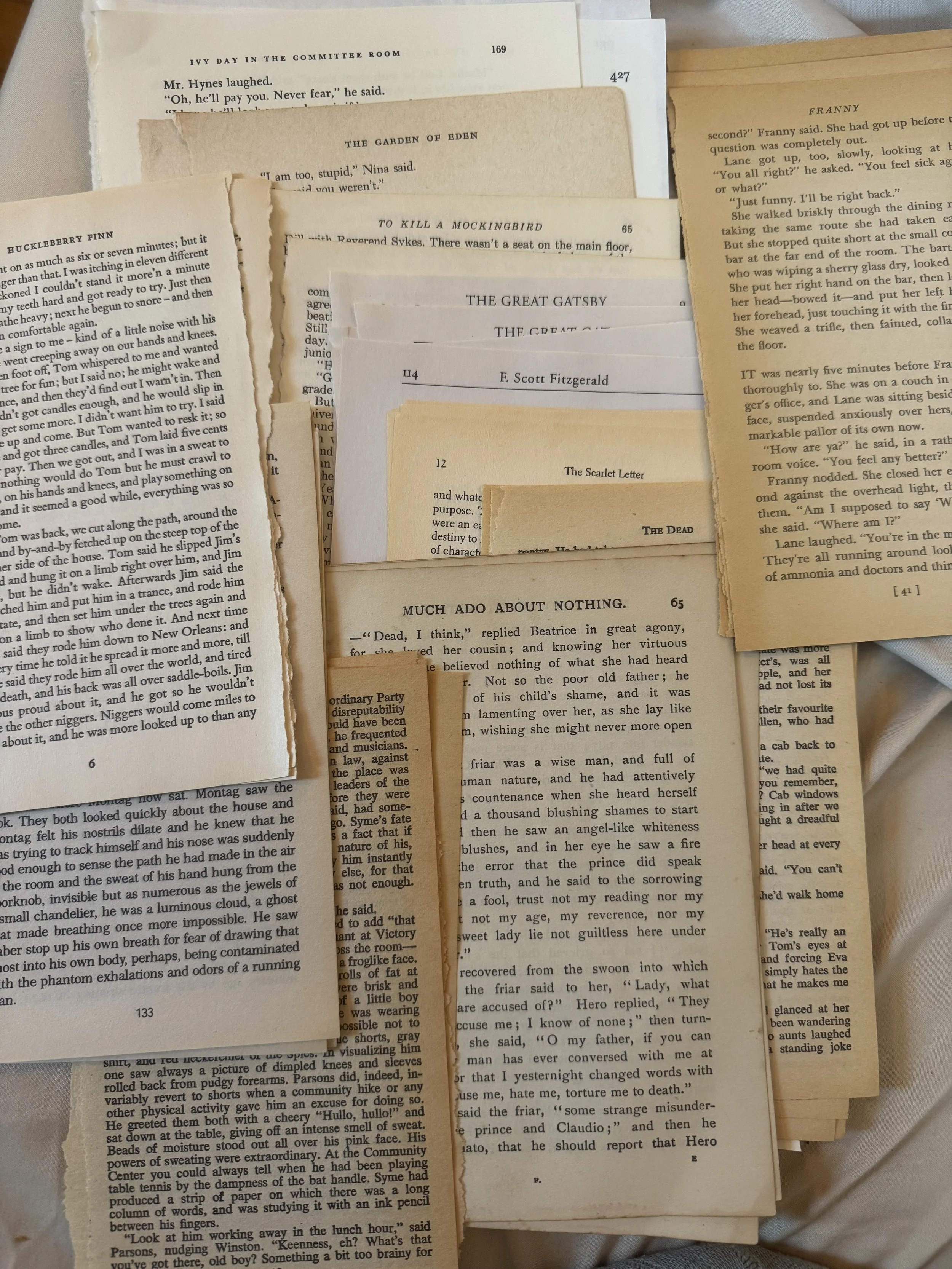 Hand-Curated Literary Greats Ephemera Bundle