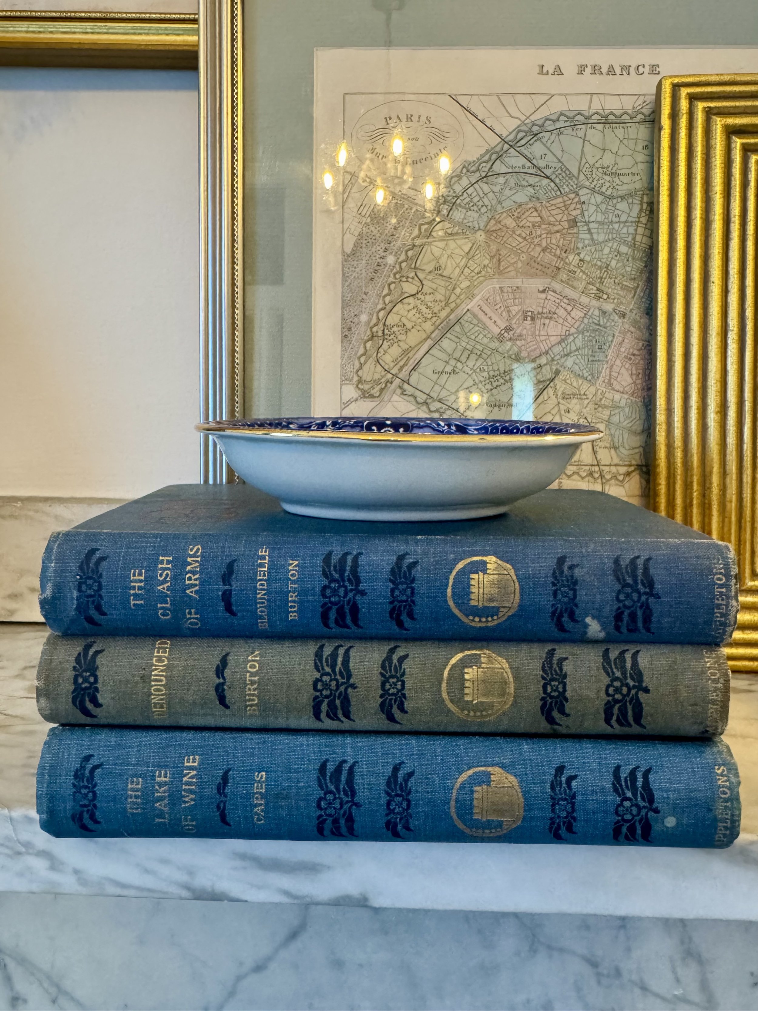 Curated 1890s Blues Antique Book Bundle