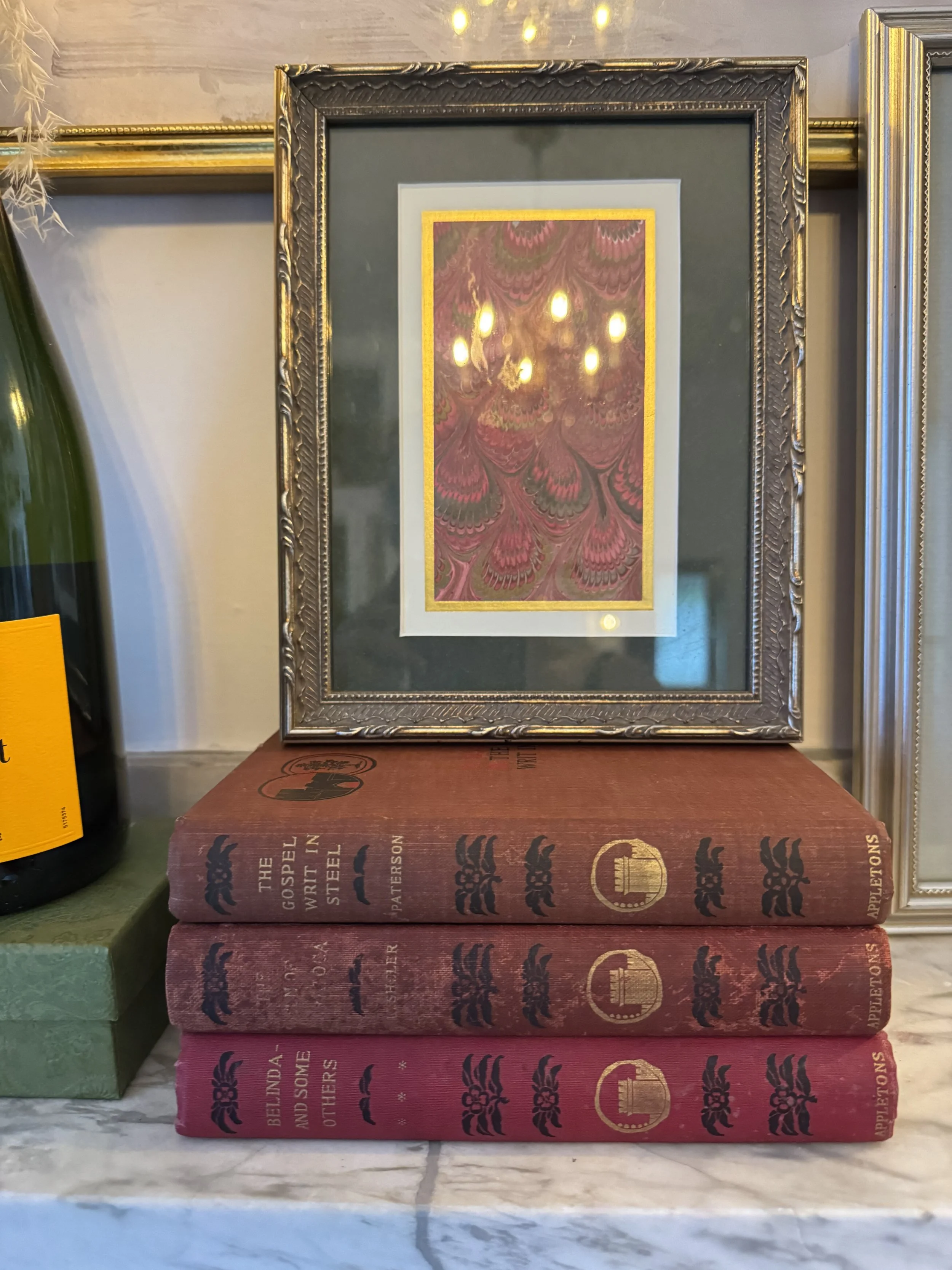 Curated 1890s Antique Reds Book Bundle