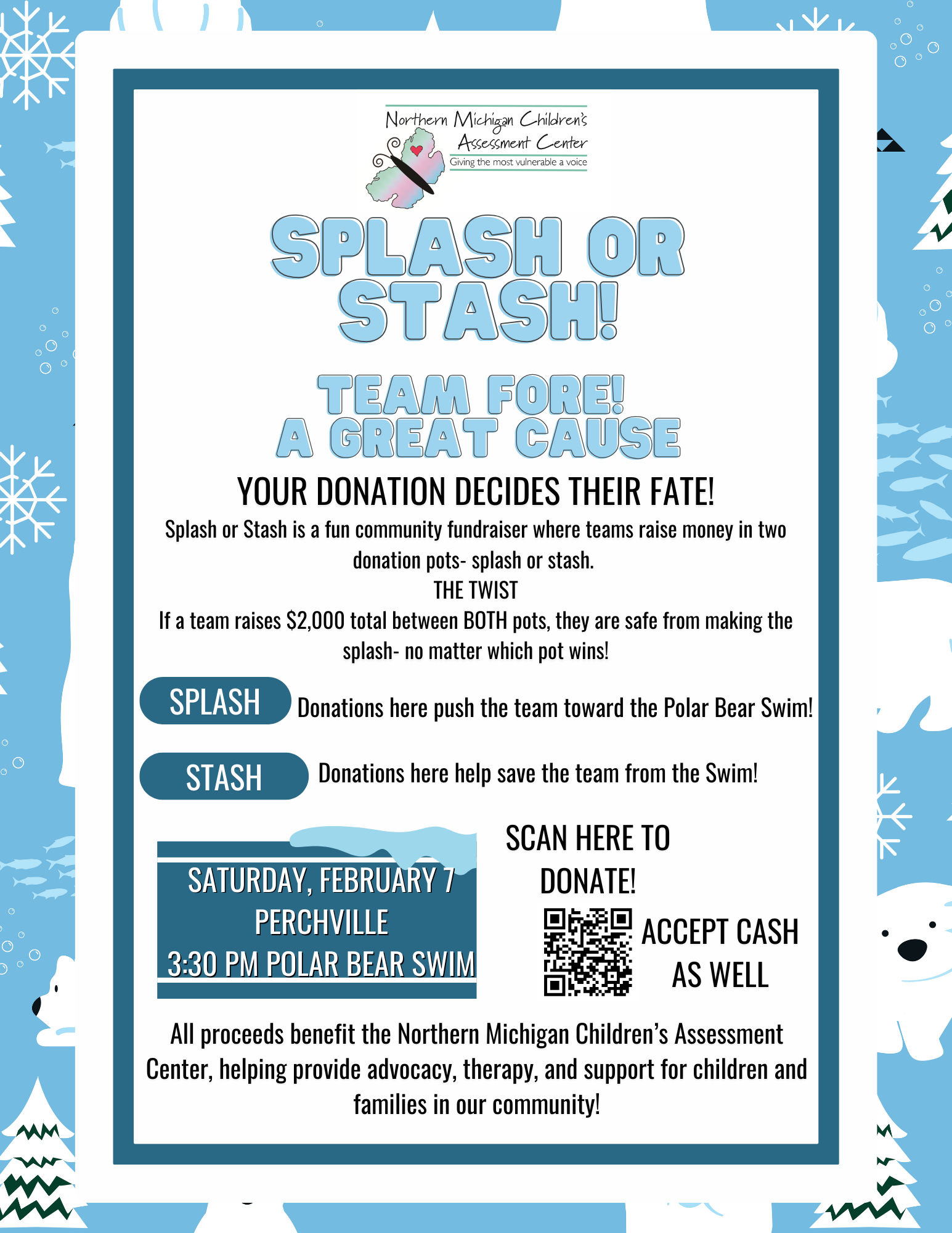 Splash or Stash: Team FORE! A Great Cause