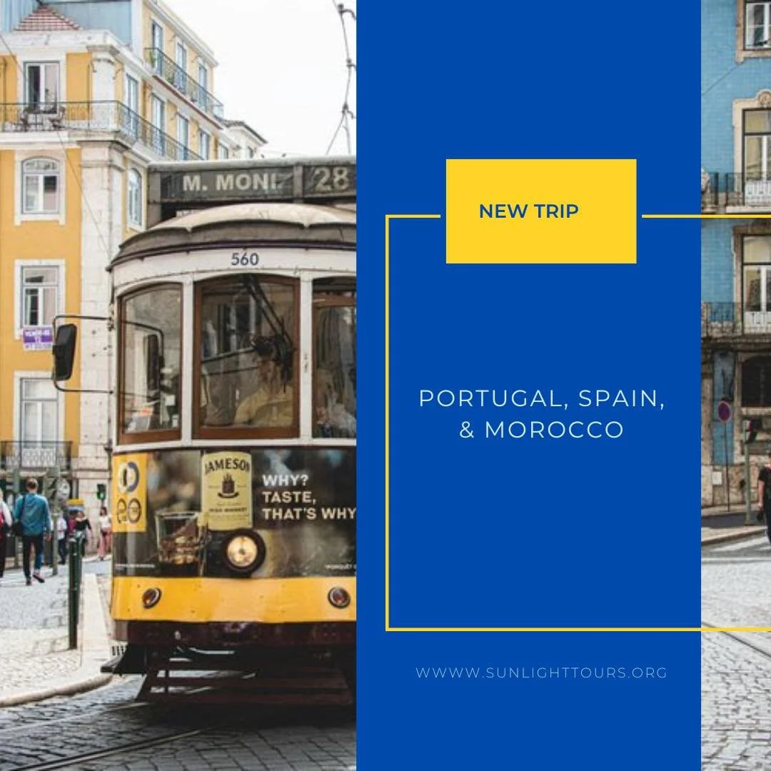 A trip years in the making! From tasting the local wine in Lisbon, Portugal to wandering the beautiful blue streets of Chefchaouen in Morocco, we get a taste of this unique region of the world. We are excited to travel with you on this unforgettable 