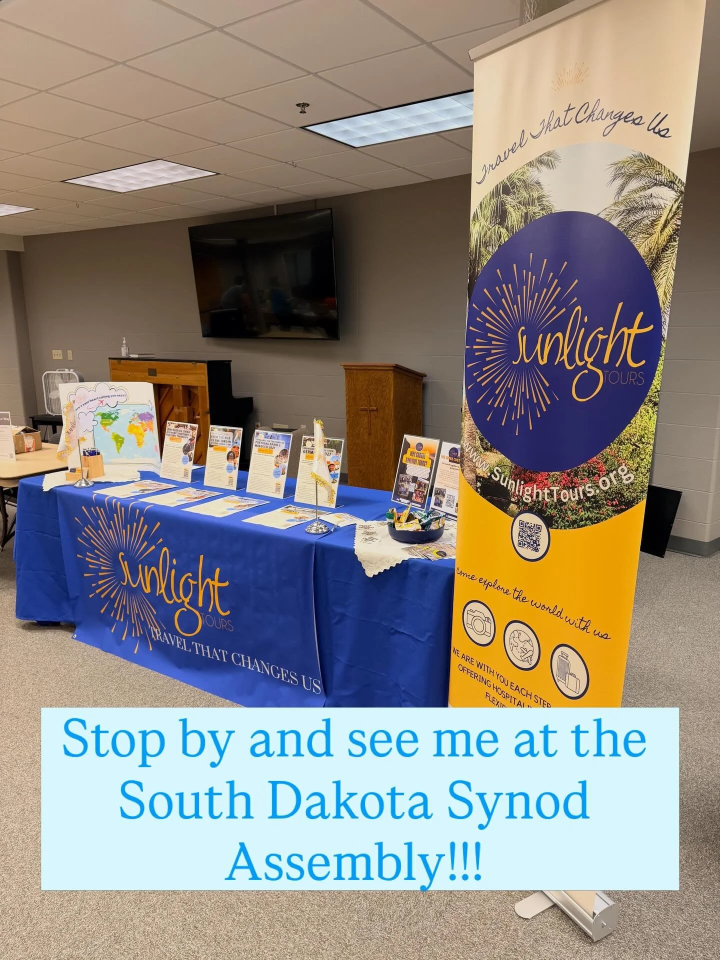 I&rsquo;ll be here at Our Savior&rsquo;s Lutheran Church in Sioux Falls until Saturday. Stop by, say hi and grab a fruit snack!