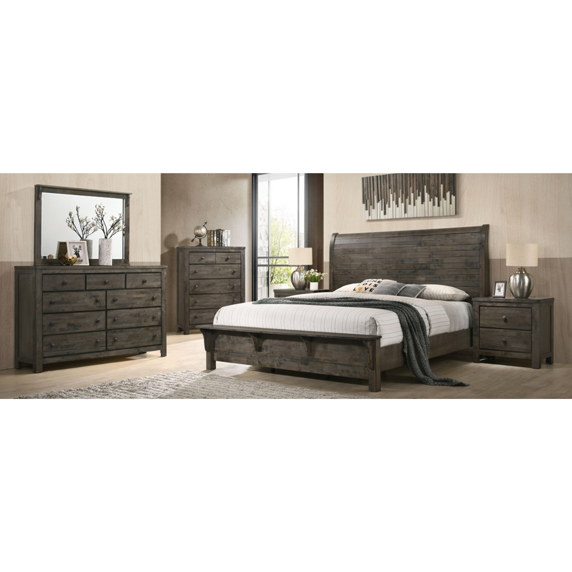 Cassidy Wood Bed Room