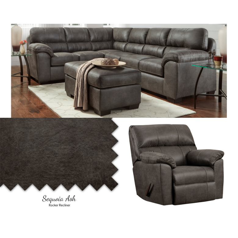 Sequoia Ash Sectional and Recliner