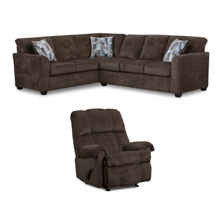 Galen Chocolate Sectional