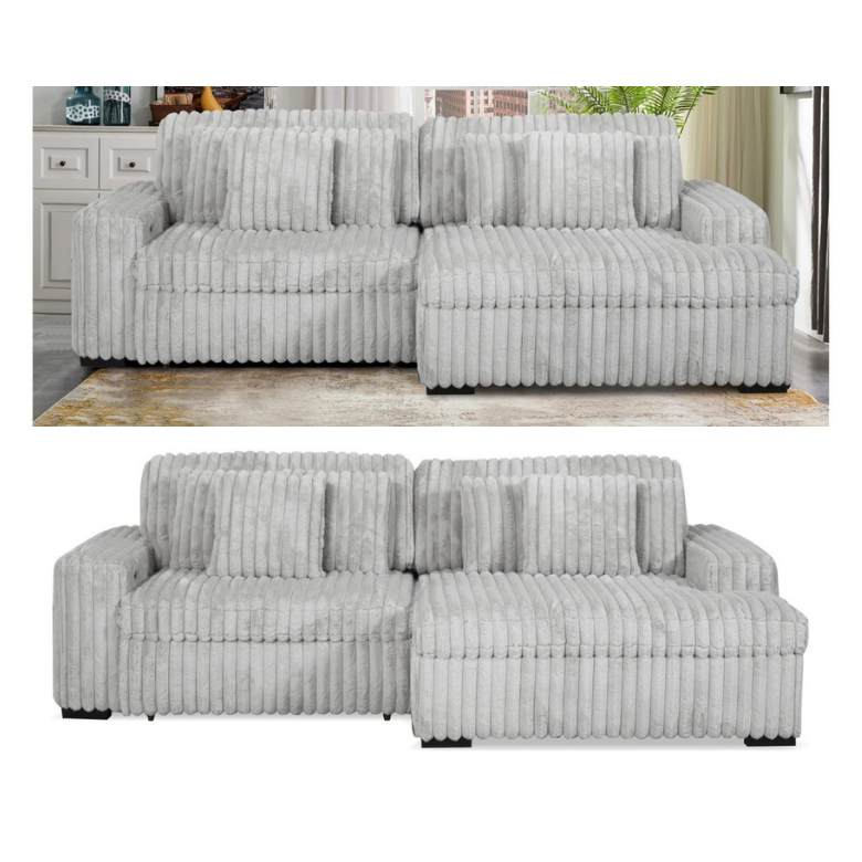 Presley Fog Reclining Sectional