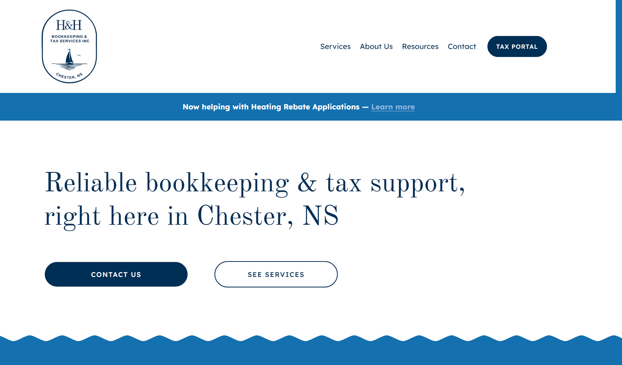 Homepage designed to guide local clients from search to inquiry