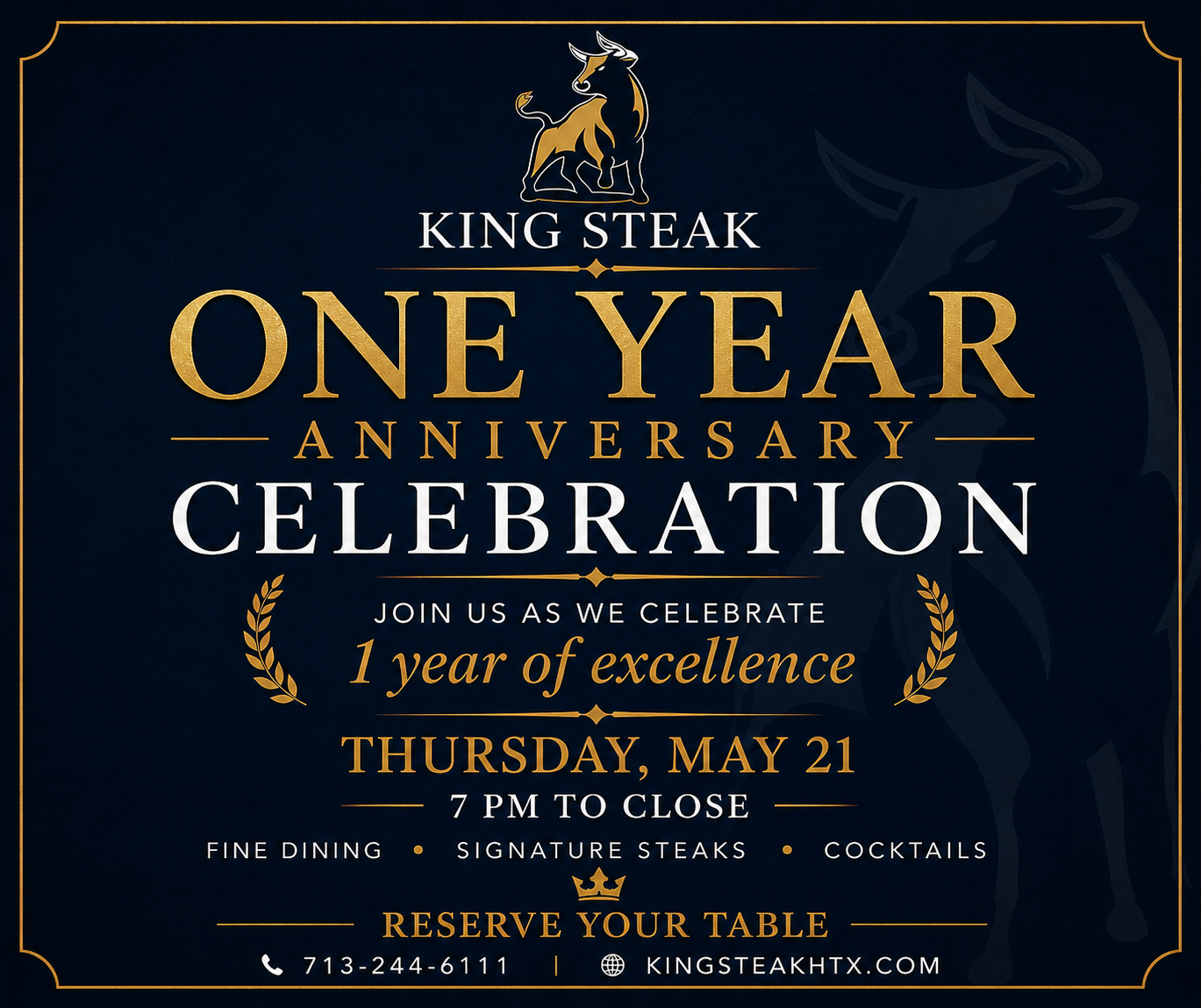 One Year Anniversary Celebration