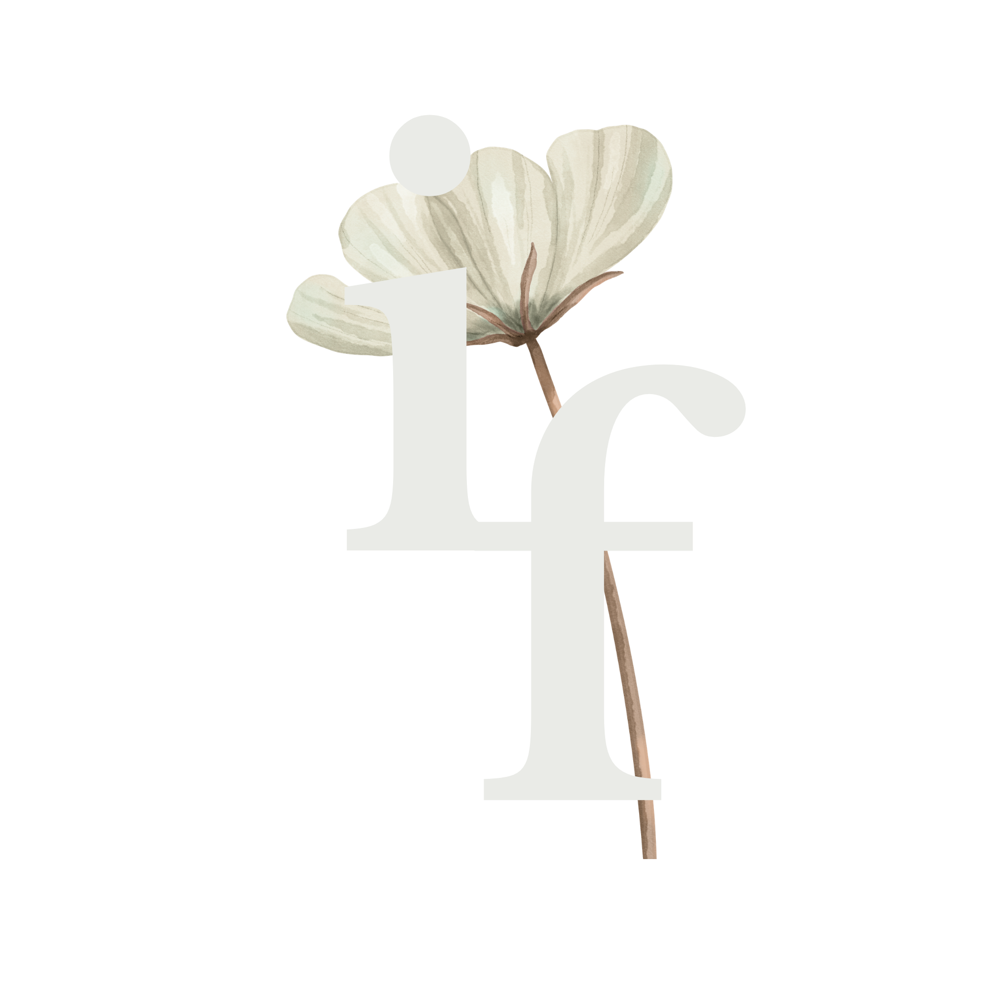 Grafik mit einem großen weißen Buchstaben 'I' und einer getrockneten Ginkgo-Blatt im Hintergrund.