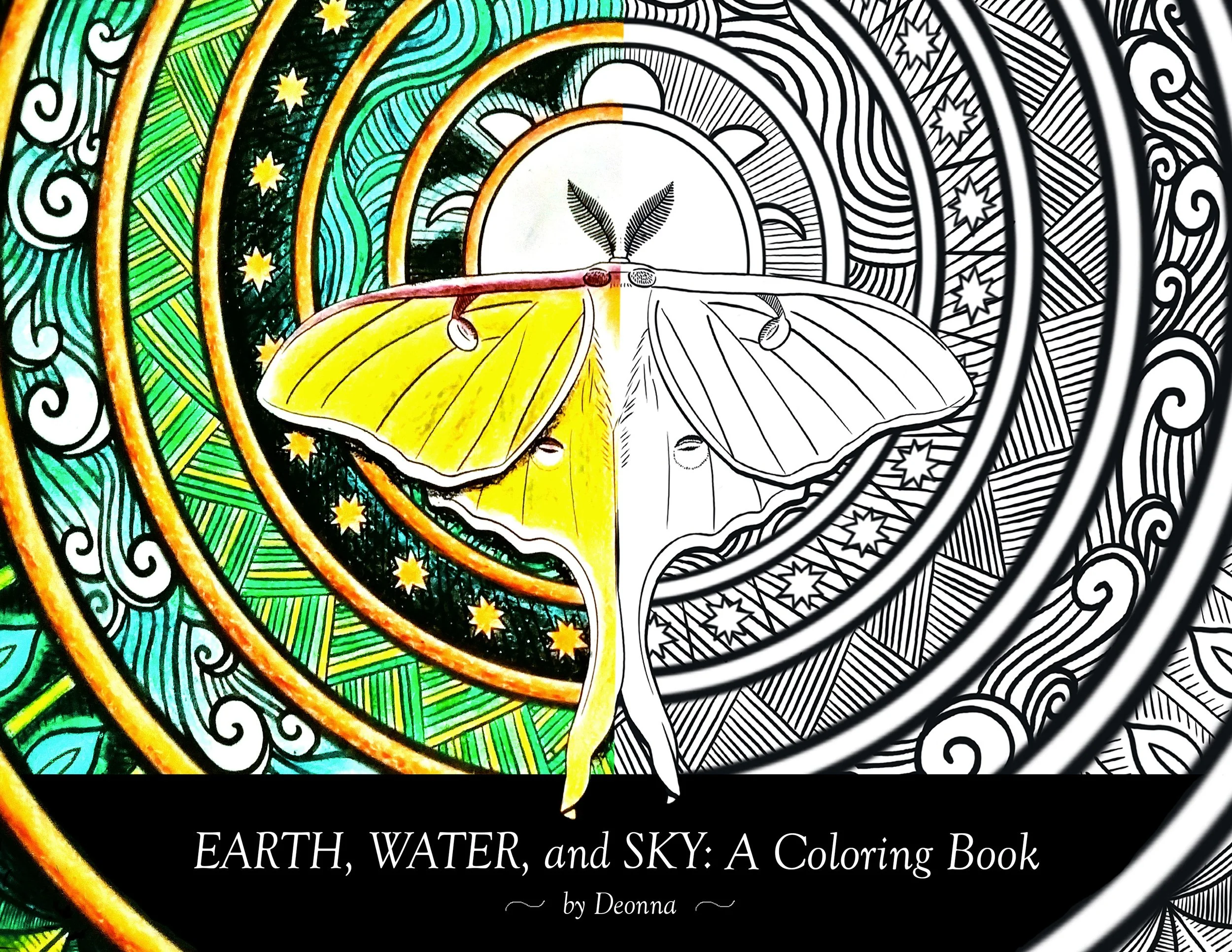 Earth, Water, and Sky: A Coloring Book