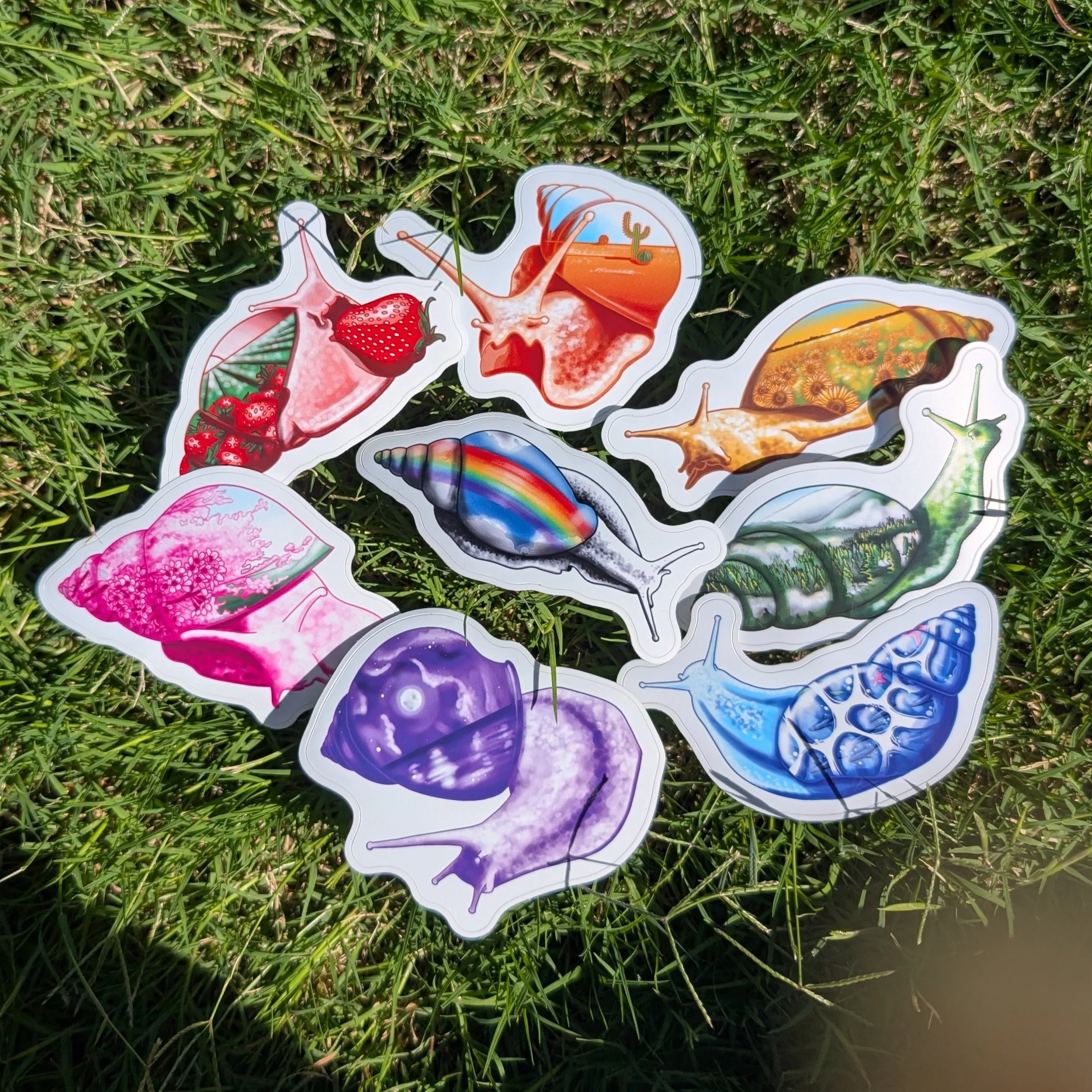 Snail Stickers - The Rainbow Bundle