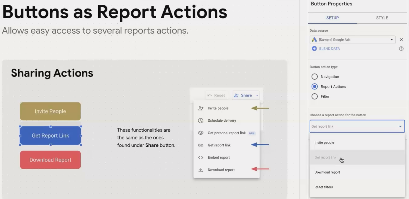 Looker Studio Button Tutorial: Create One-Click Filters, Dynamic Links ...