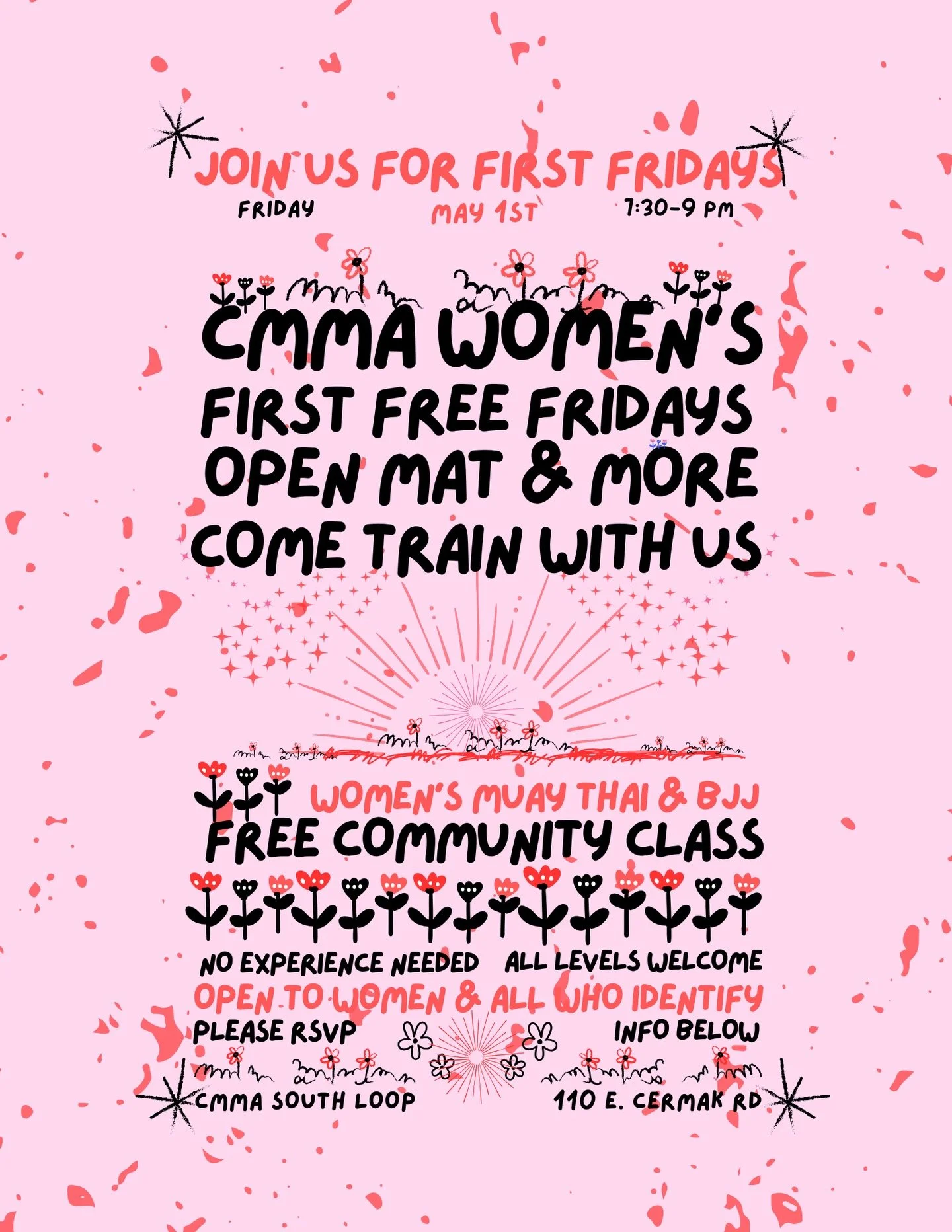 Fridays just got better! Join us for our monthly free offering of Women&rsquo;s Muay Thai and BJJ at CMMA South Loop for another round of this special series. 

This is your space to try something new, build confidence, and move with a strong, suppor