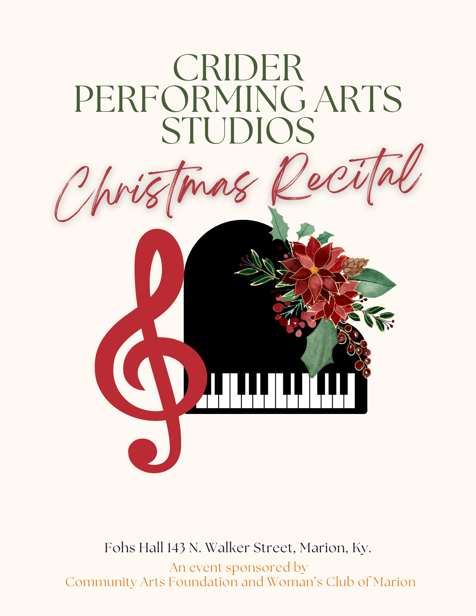 Christmas Recital - Crider Performing Arts Studio