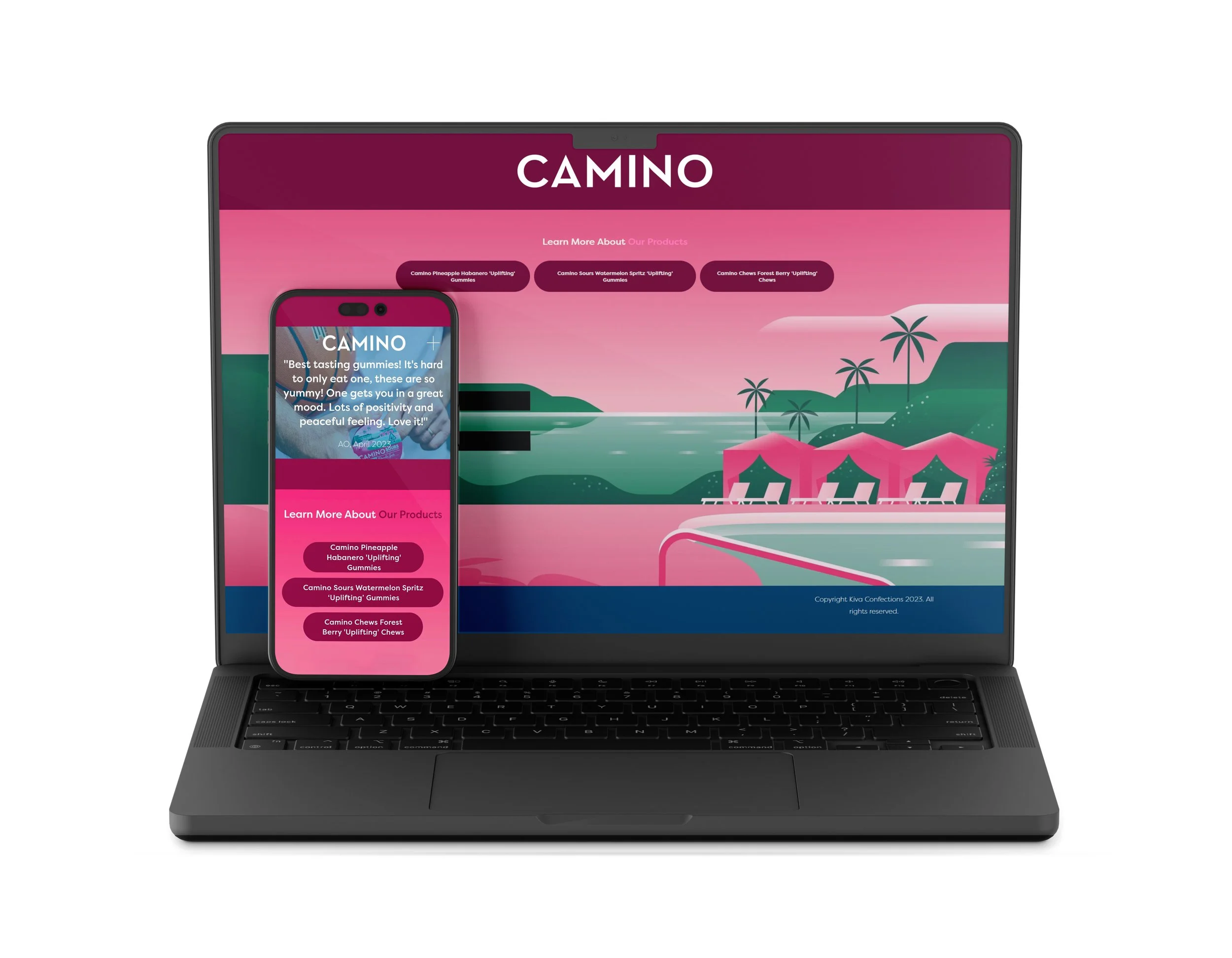 UI / UX case study. For Camino's sku-specific vibes pages.