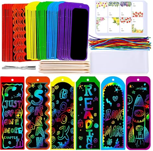 Scratch Art Booksmarks for kids