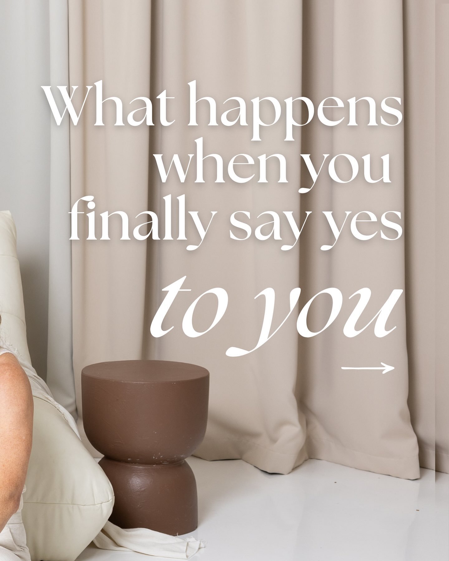 When You Say Yes &hellip;

You&rsquo;ve kept showing up for everyone else.
 Now it&rsquo;s your turn. 

Imagine waking up feeling calm and able to breathe. 

Pulling on clothes that feel comfortable all day.

Drinking a morning coffee simply because 