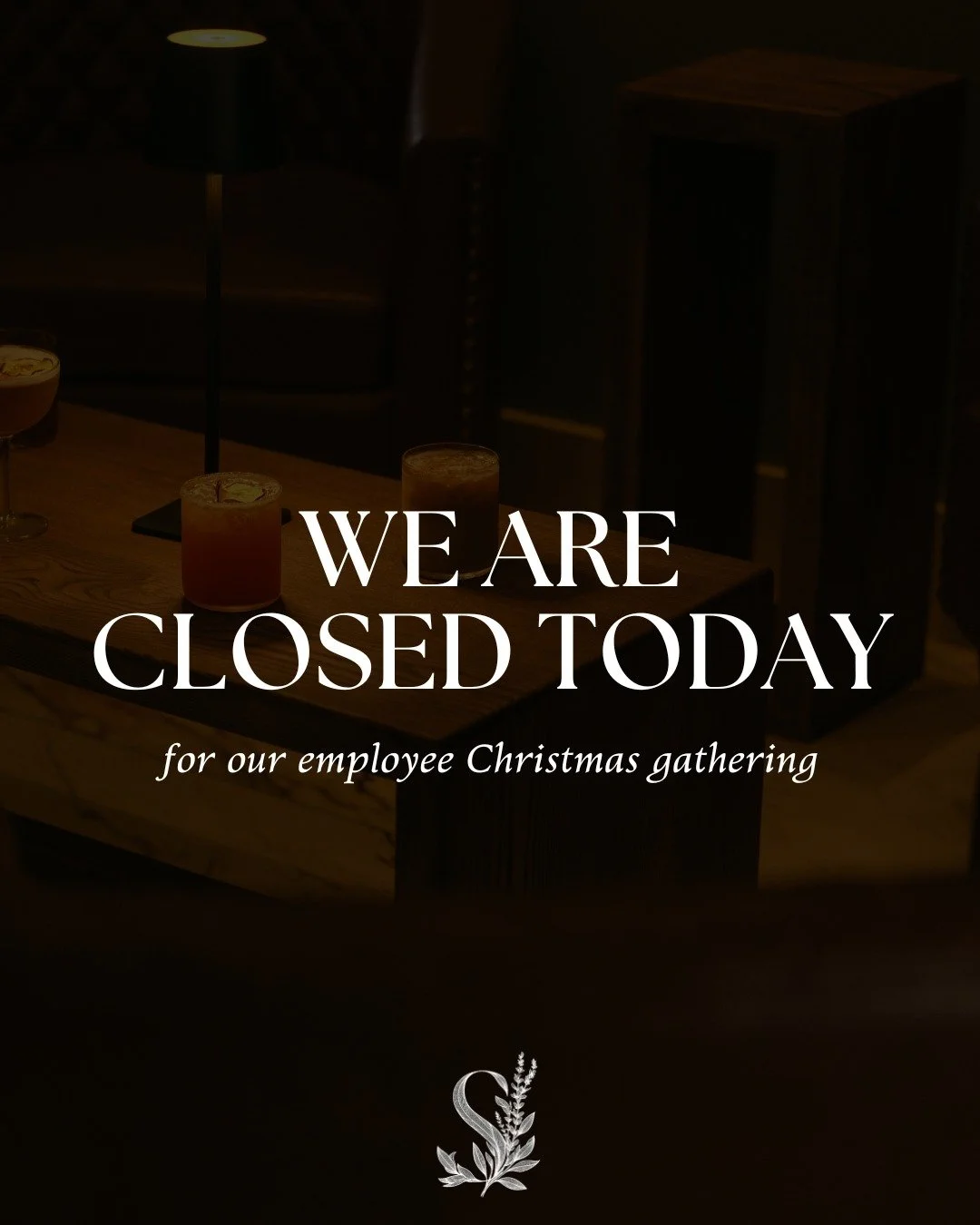 We are celebrating our employees hard work tonight and will be closed today (12-22-25). We will be open normal hours tomorrow and Christmas Eve. Hope to see you there.

🥂🎄🍸
#sagecocktailswh