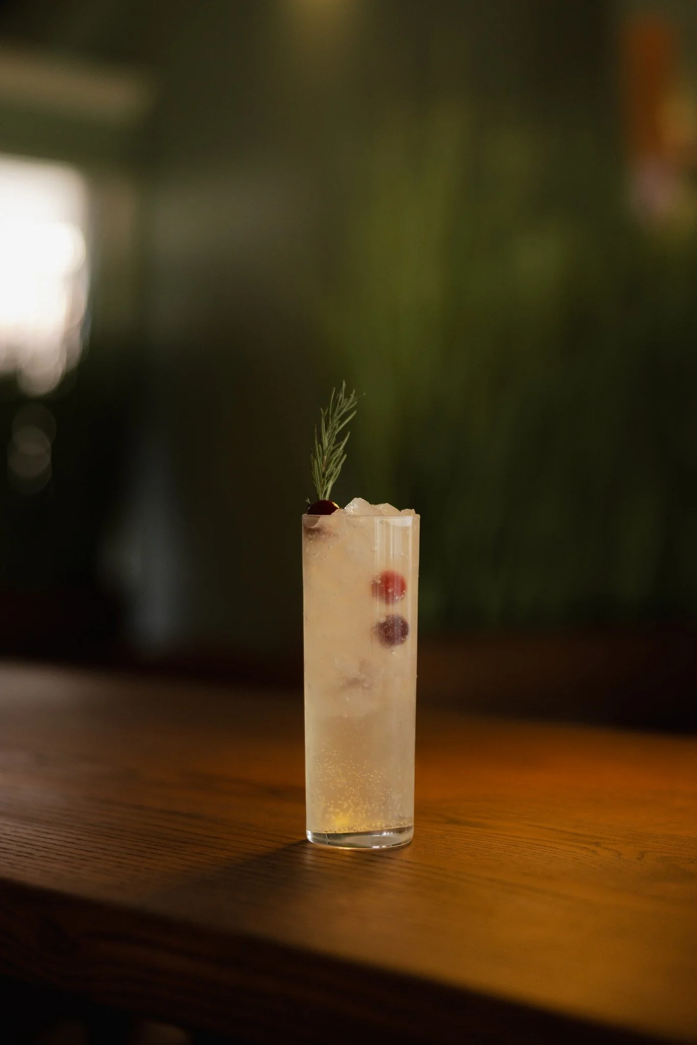 The Dry Ginuary, the best way to meet your sober needs. Lyer's N/A dry gin, fresh lemon juice, house made honey sage syrup, ginger beer. Garnished with rosemary and floating cranberries. 

Don't let Dry January stop you from having a good time at Sag