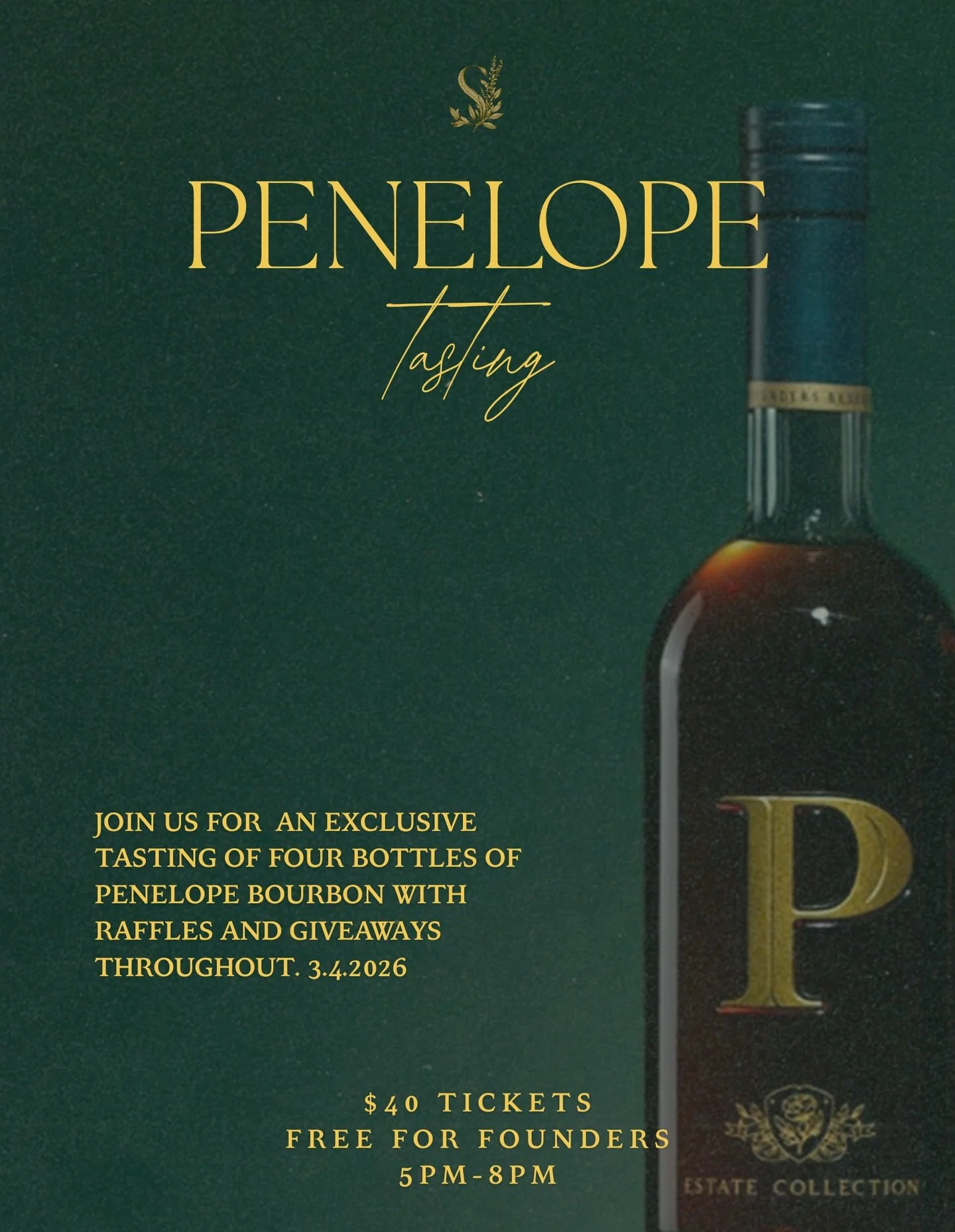 We have tickets on sale for our Penelope tasting on March 4th, 2026. Free for founders, $40 tickets otherwise. Our ambassador Ryan Mills will be walking through all of the different bottles. More information in the link in our bio. 

🍸🍺🥂
#sagecock