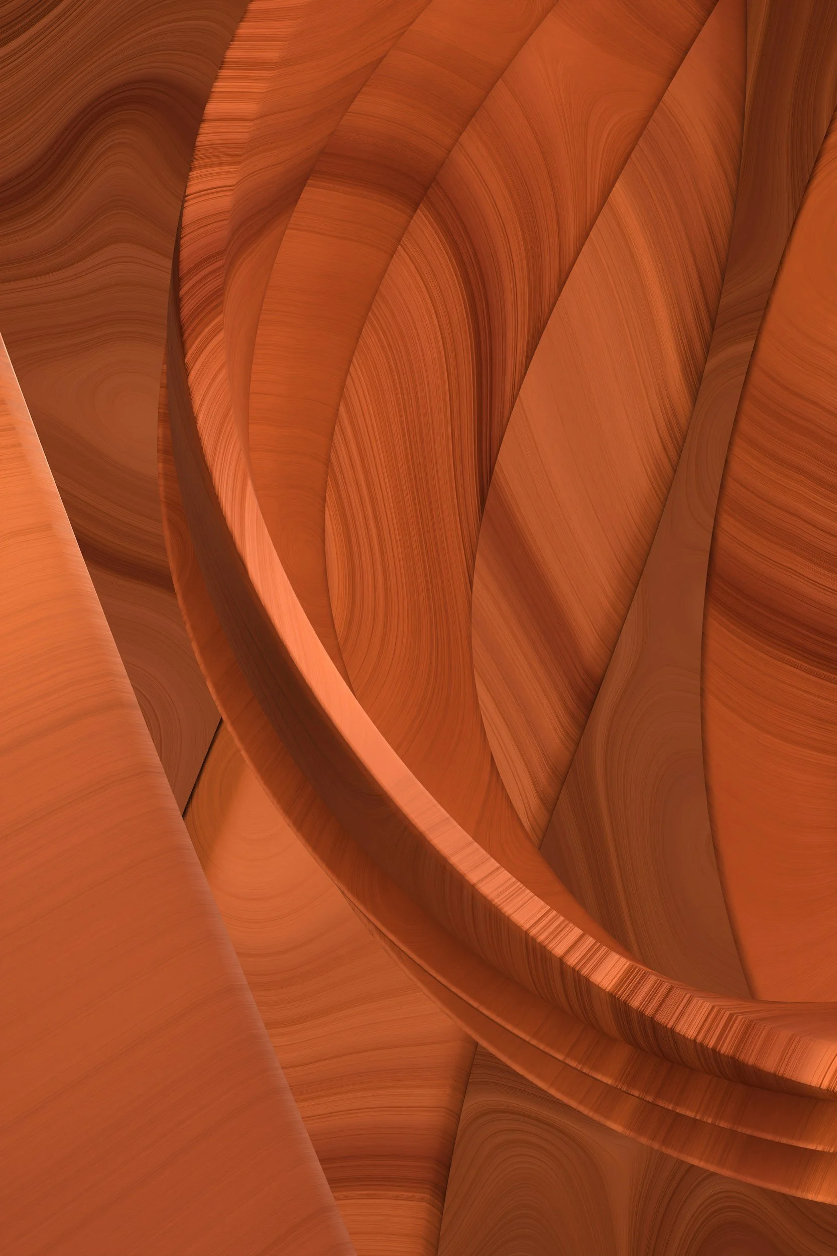 Warm, flowing sandstone shapes with soft curves, evoking calm, movement, and natural beauty.