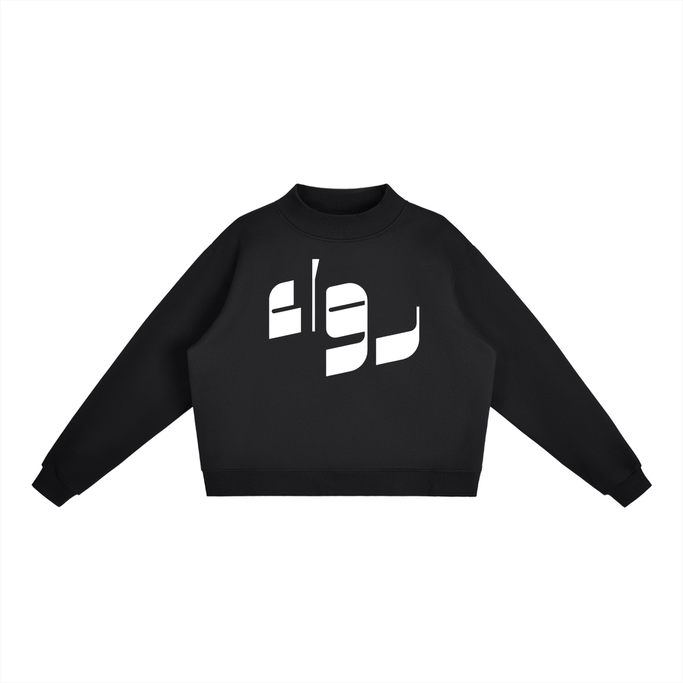 Essential Fleece Mock-Neck Crew Sweatshirt