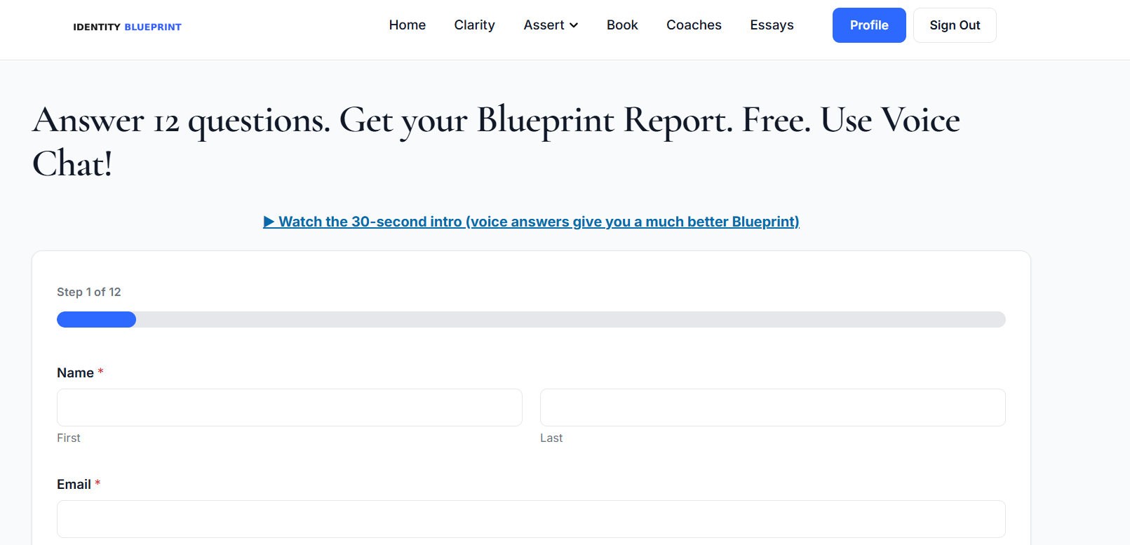 Identity Blueprint